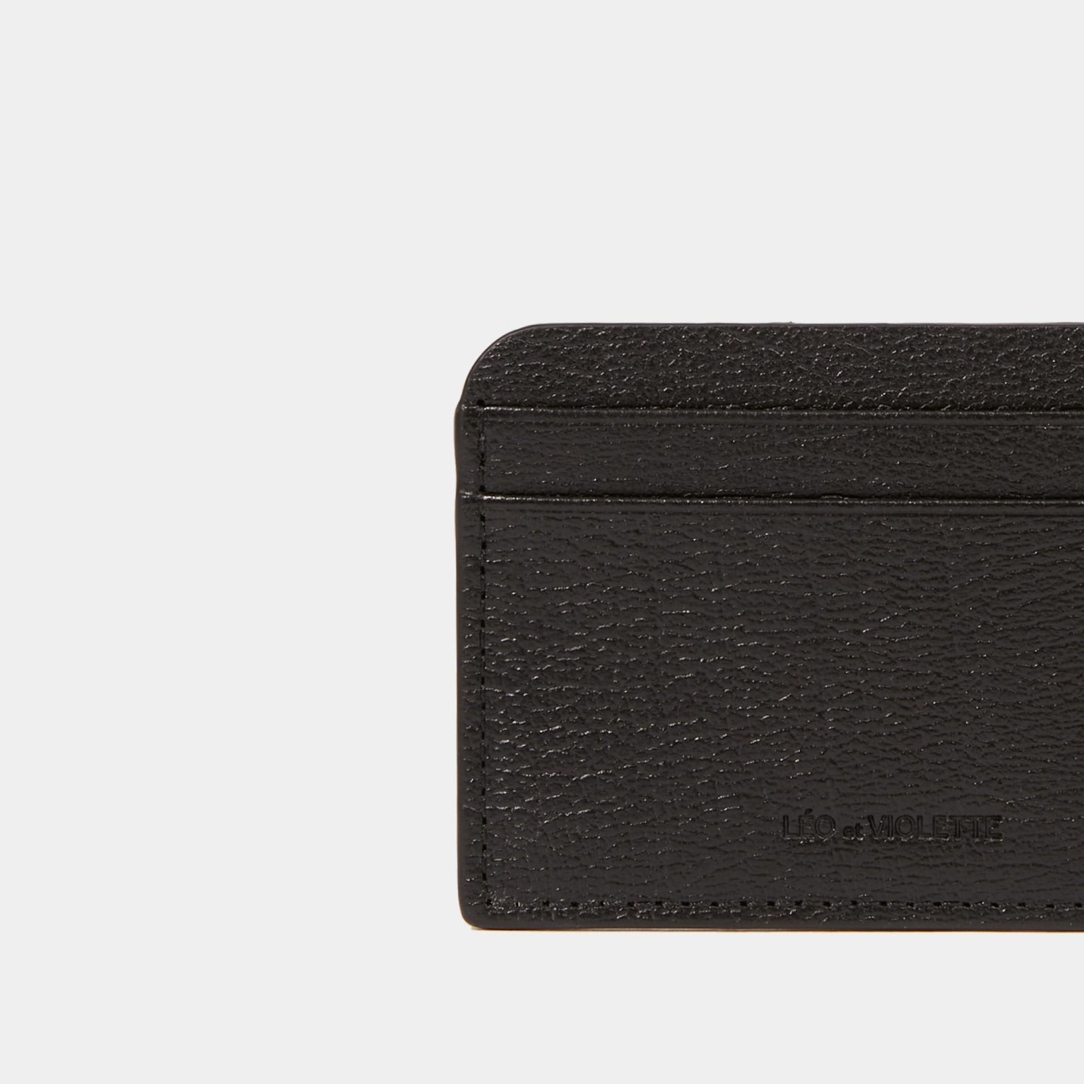 Le Porte-Cartes Printed Buffalo Black