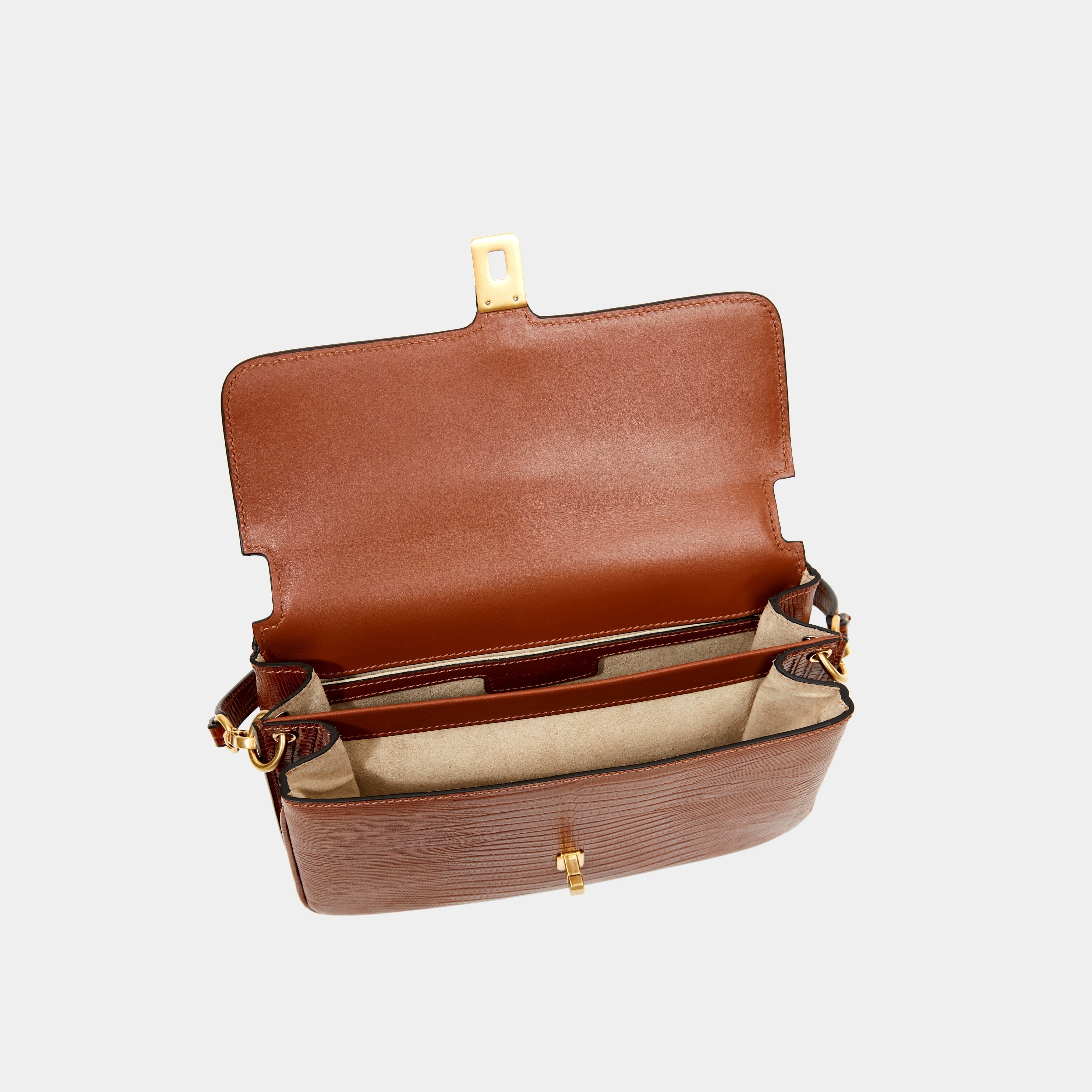 Le Dalia Printed Lizard Camel