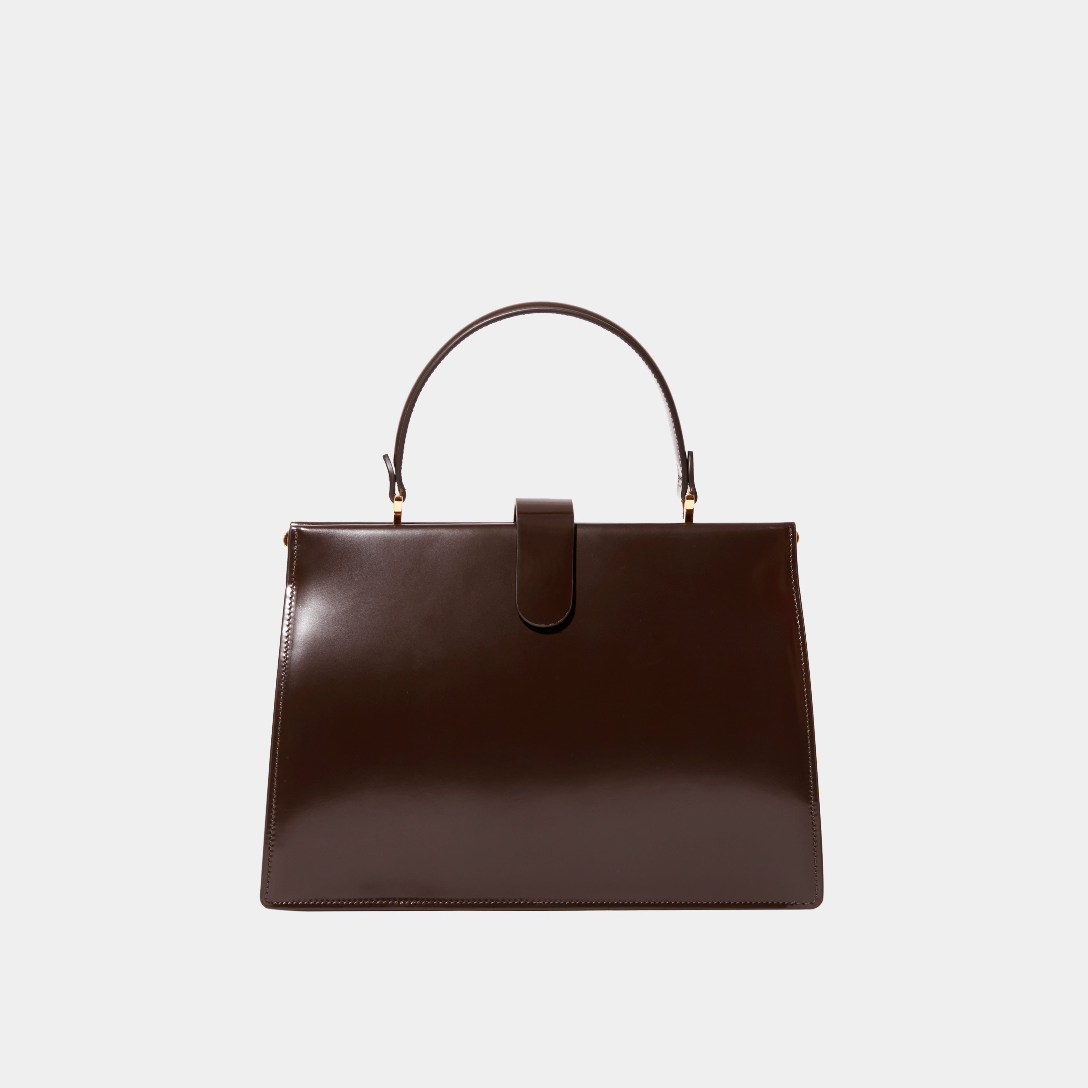 Le sac Elegant 
Brown Patent Leather