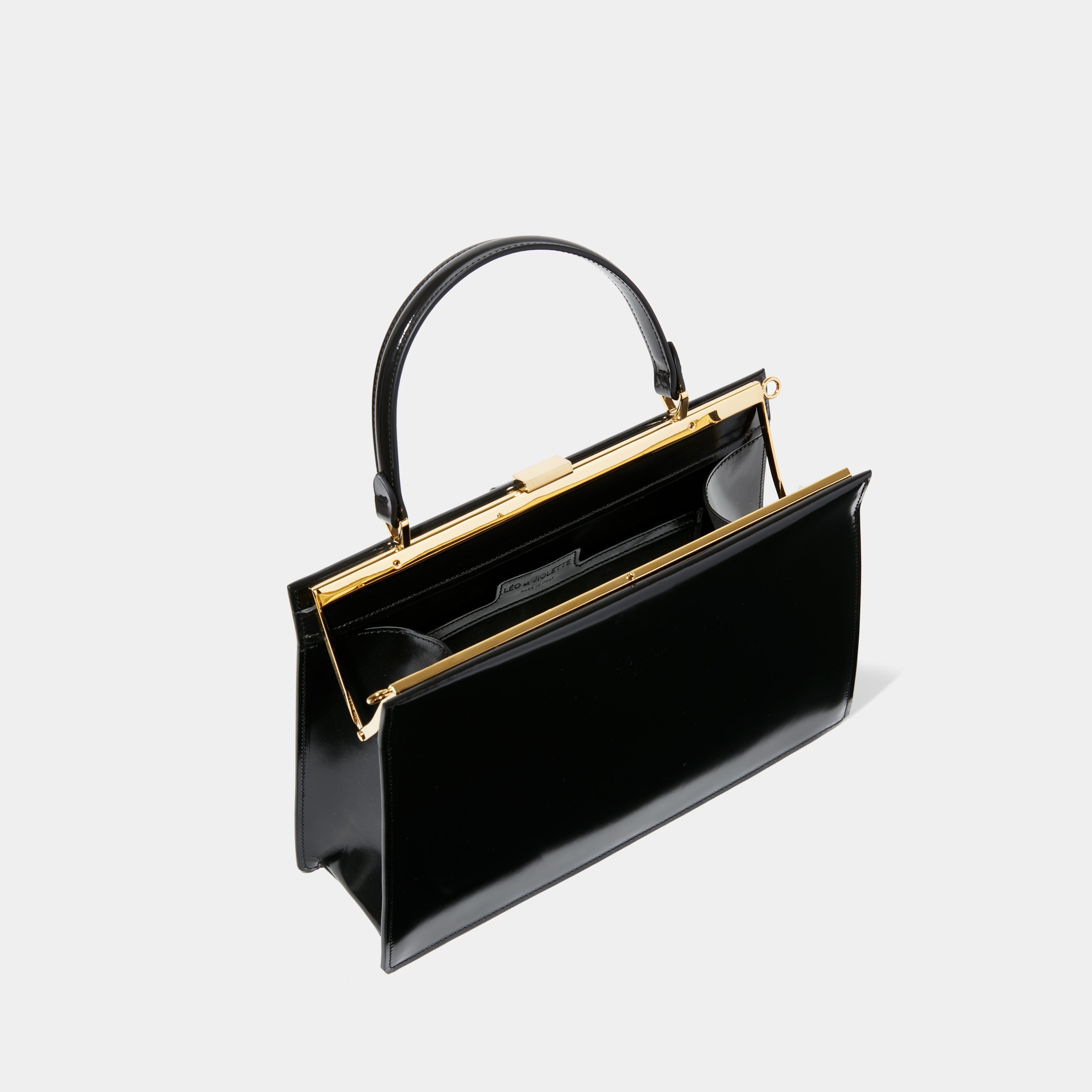 Le sac Elegant 
Black Patent Leather