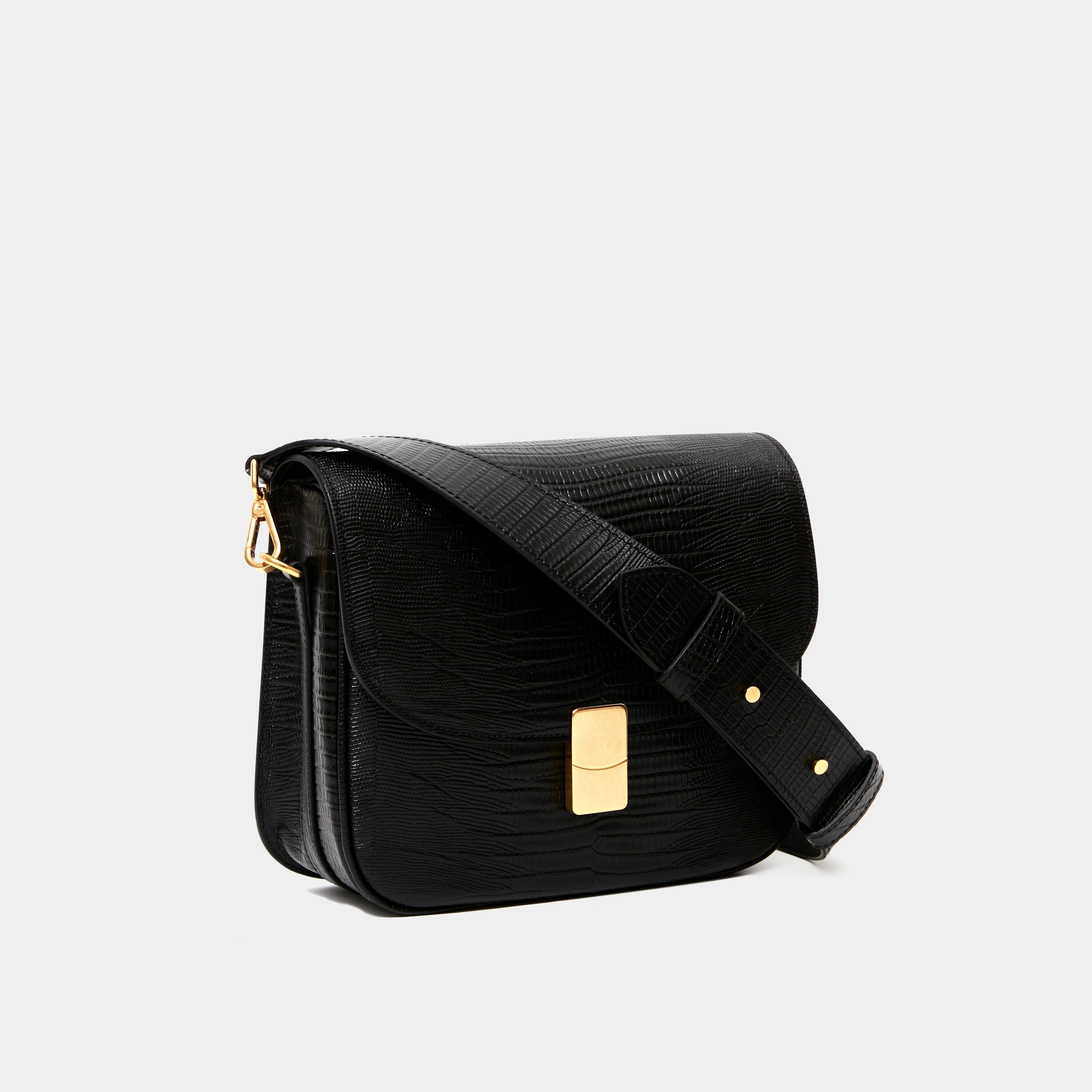 Le Grand Nova Printed Lizard Black