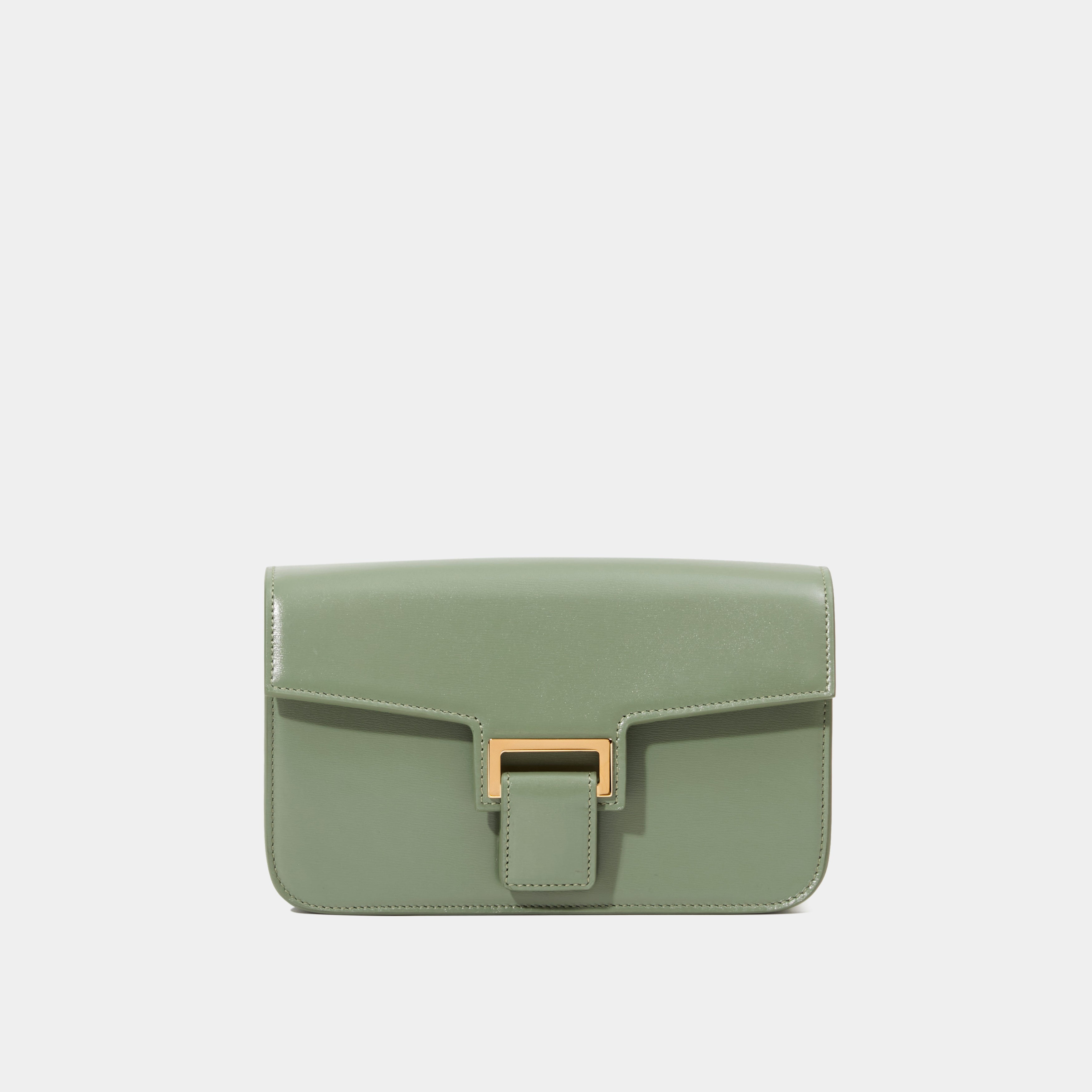 Le Sac Baguette Almond Green Liégé