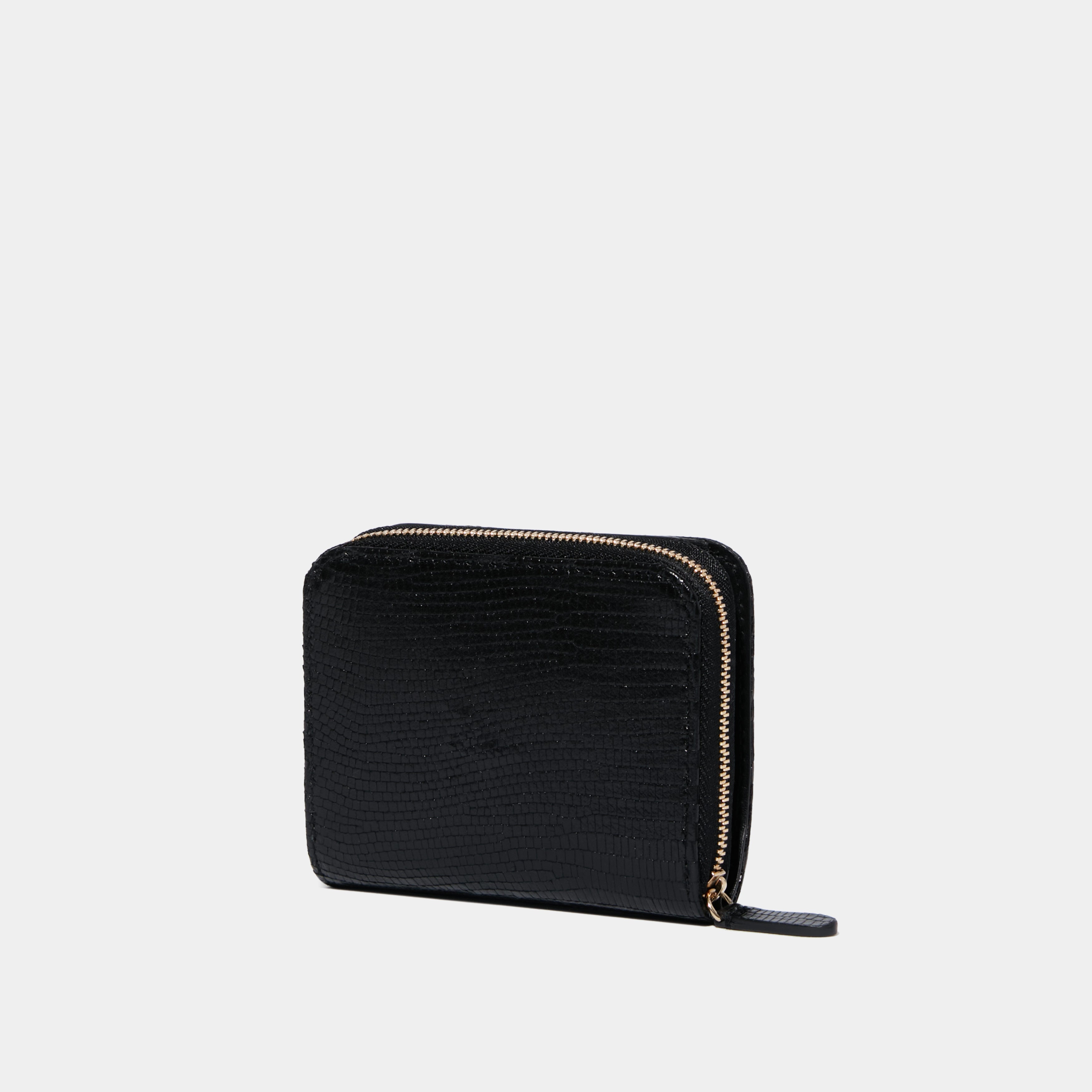 Le Compact Printed Lizard Black