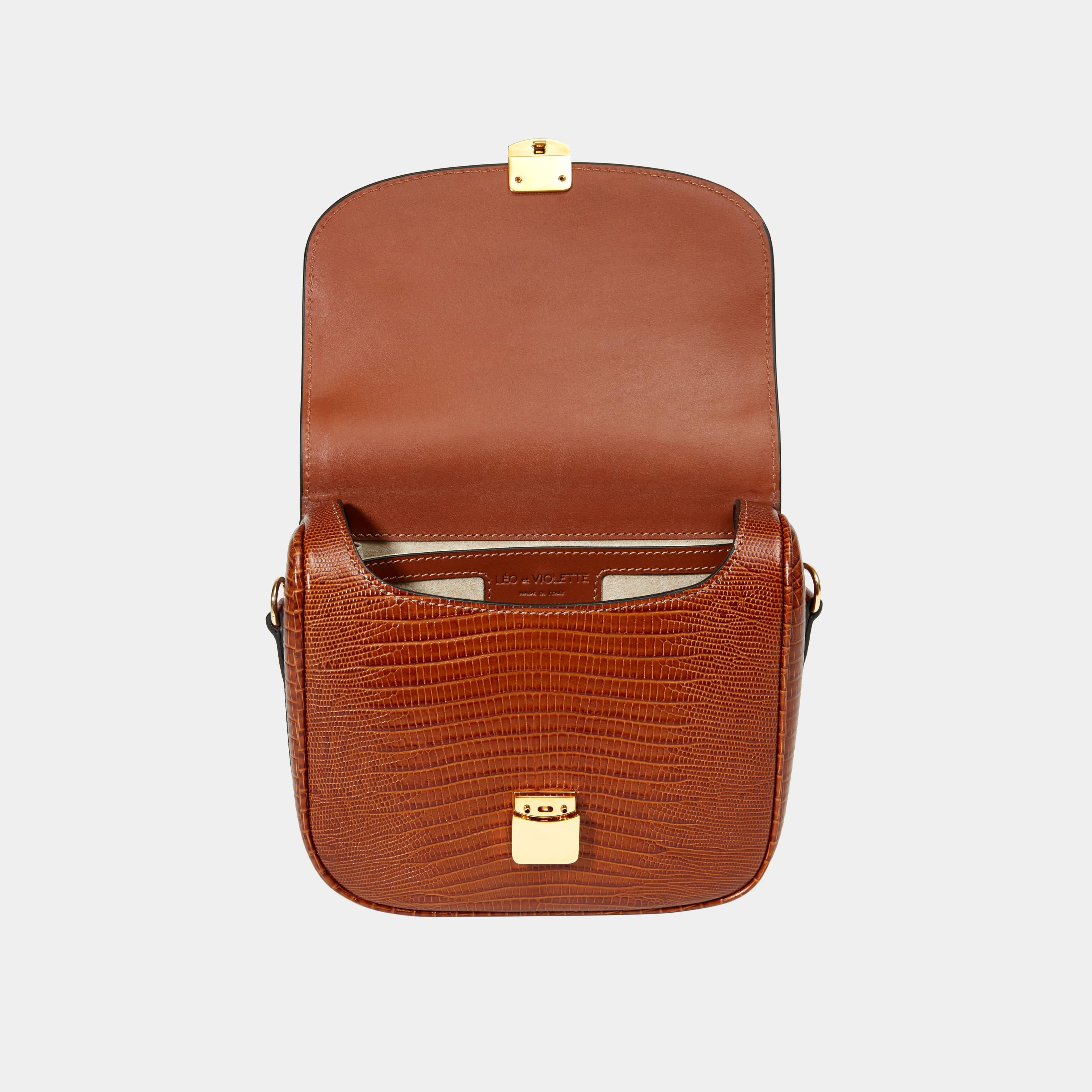 Le Nova Printed Lizard Camel