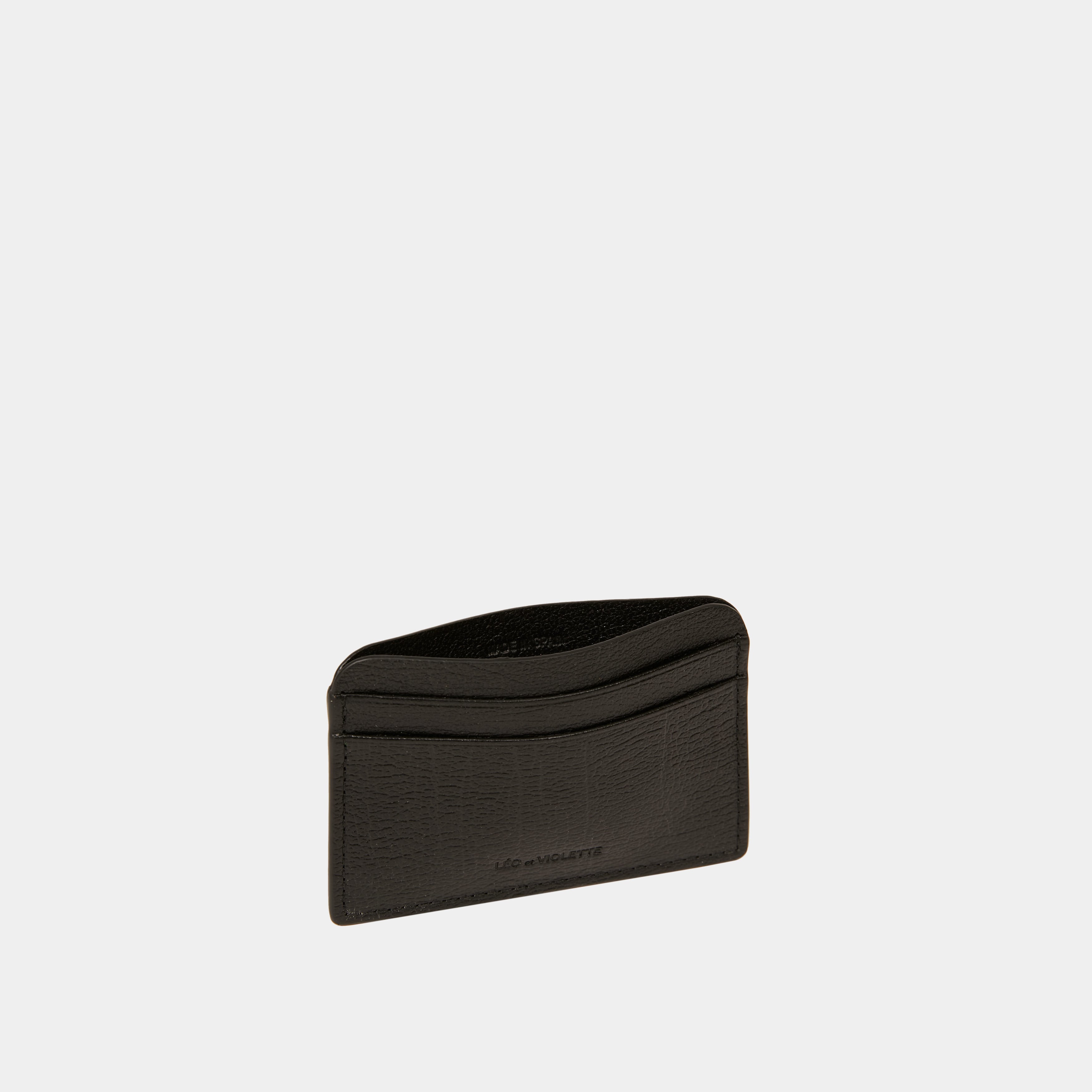 Le Porte-Cartes Printed Buffalo Black