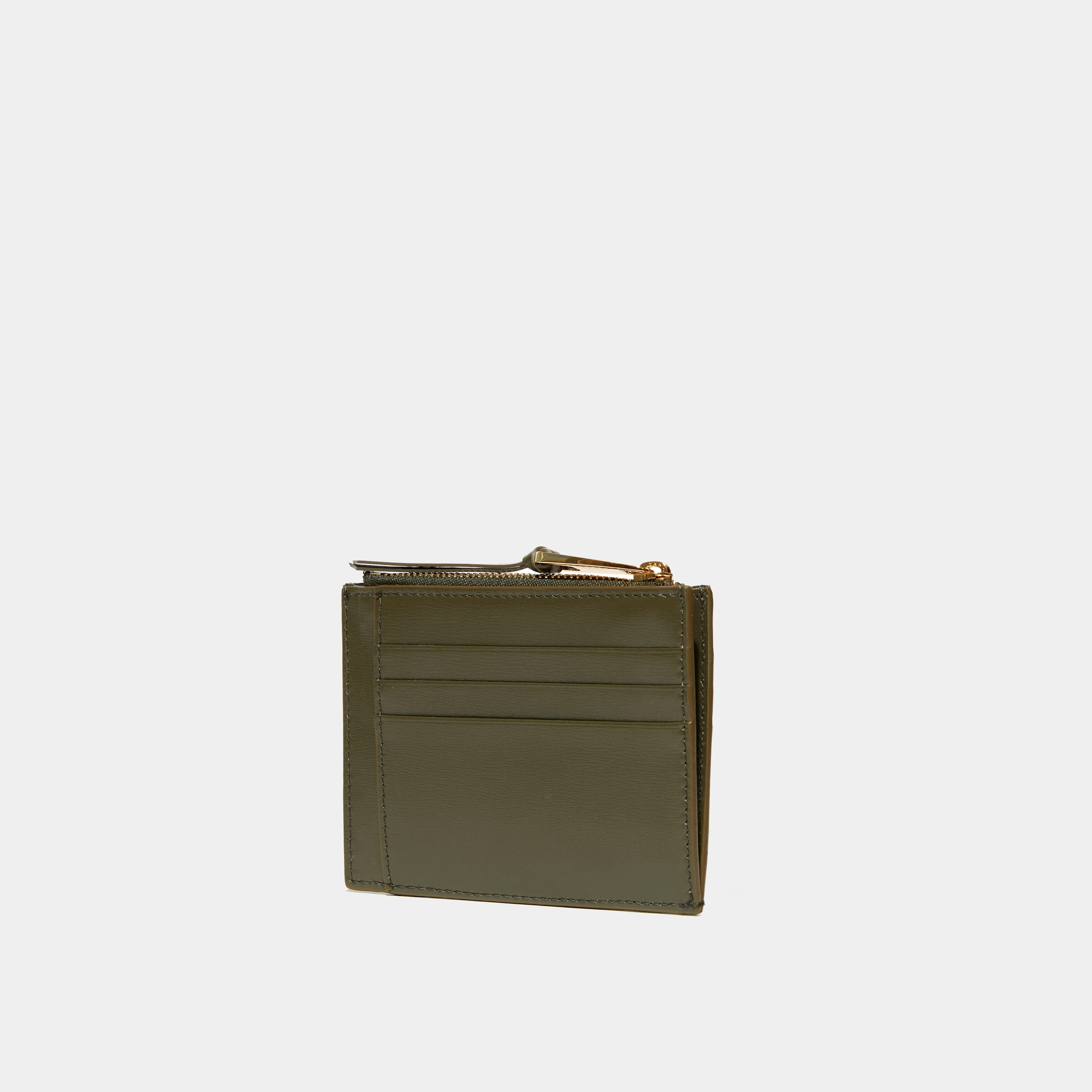 Le Porte-cartes ID Zippé Khaki Liégé