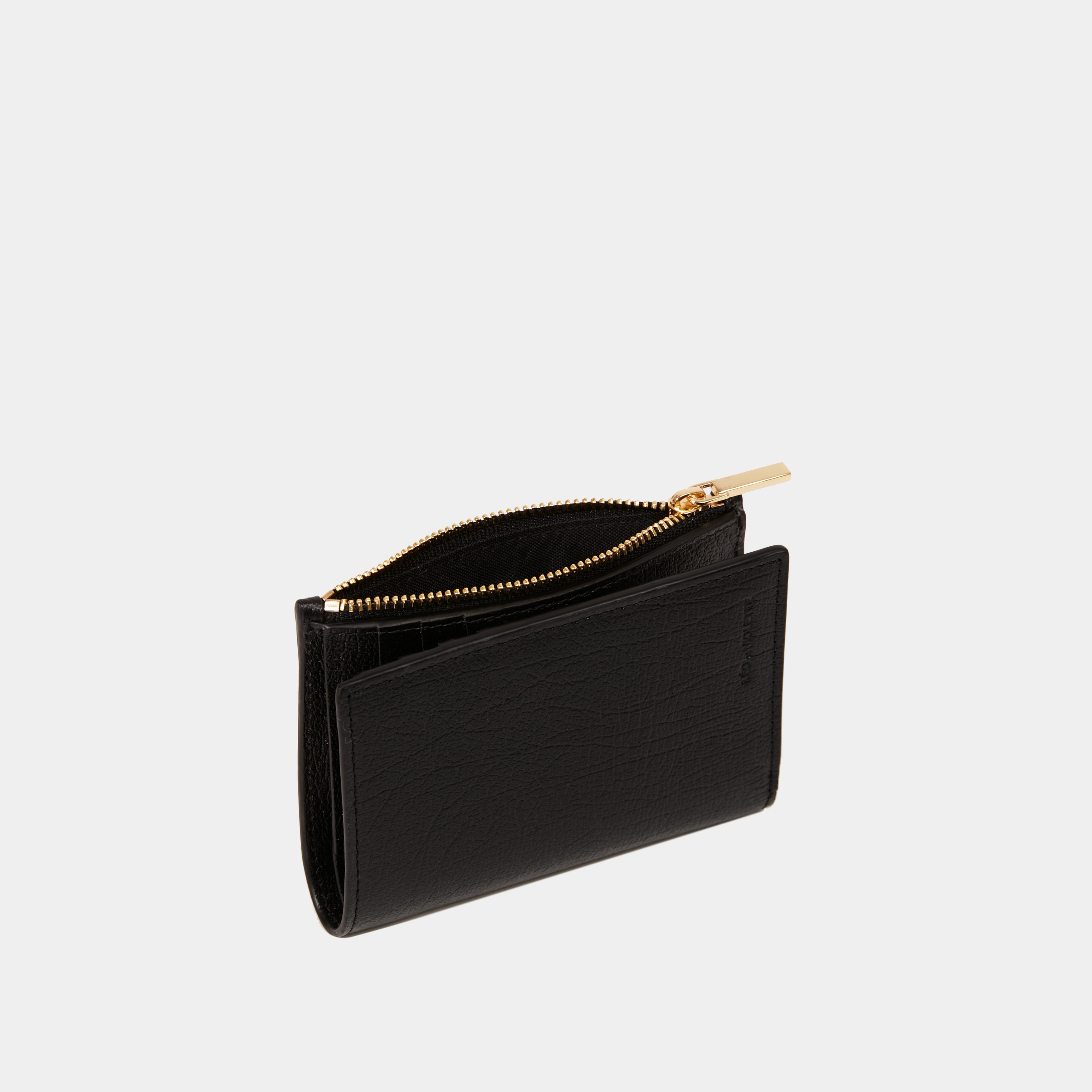 Le Portefeuille Zippé Printed Buffalo Black