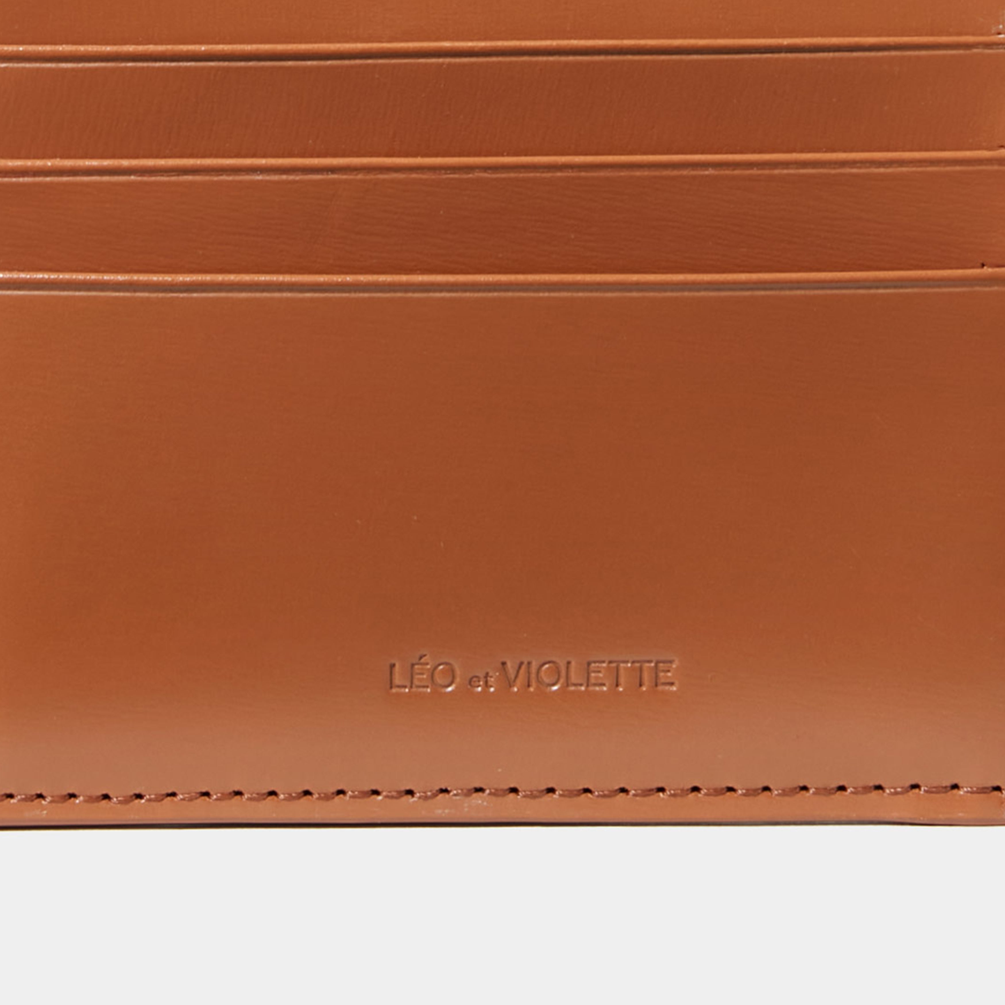 Le Porte-cartes ID Zippé Camel Liégé