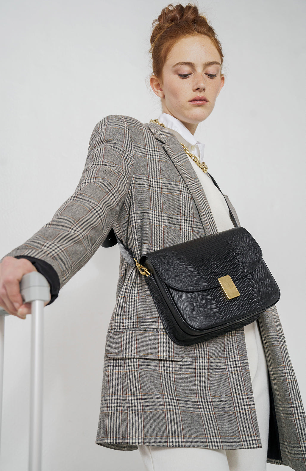 Le Grand Nova Printed Lizard Black