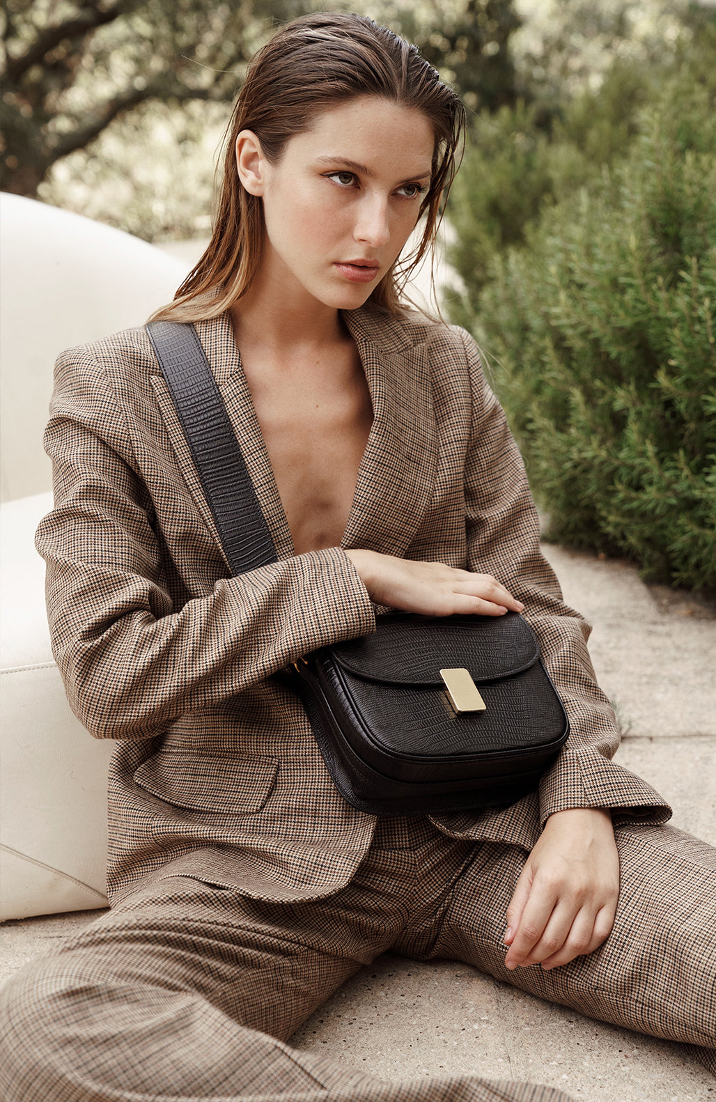 Le Nova Printed Lizard Black