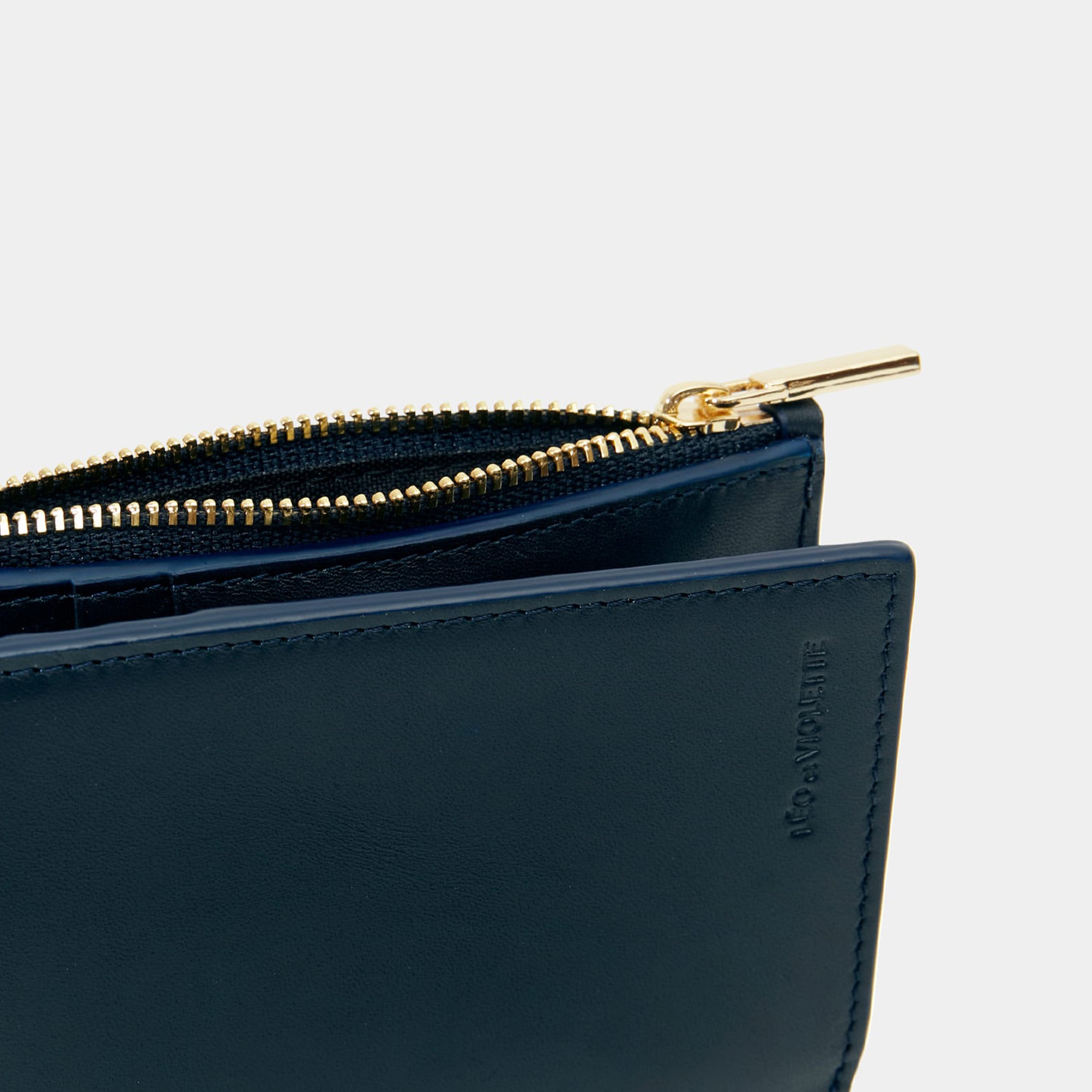 Le Portefeuille Zippé Navy