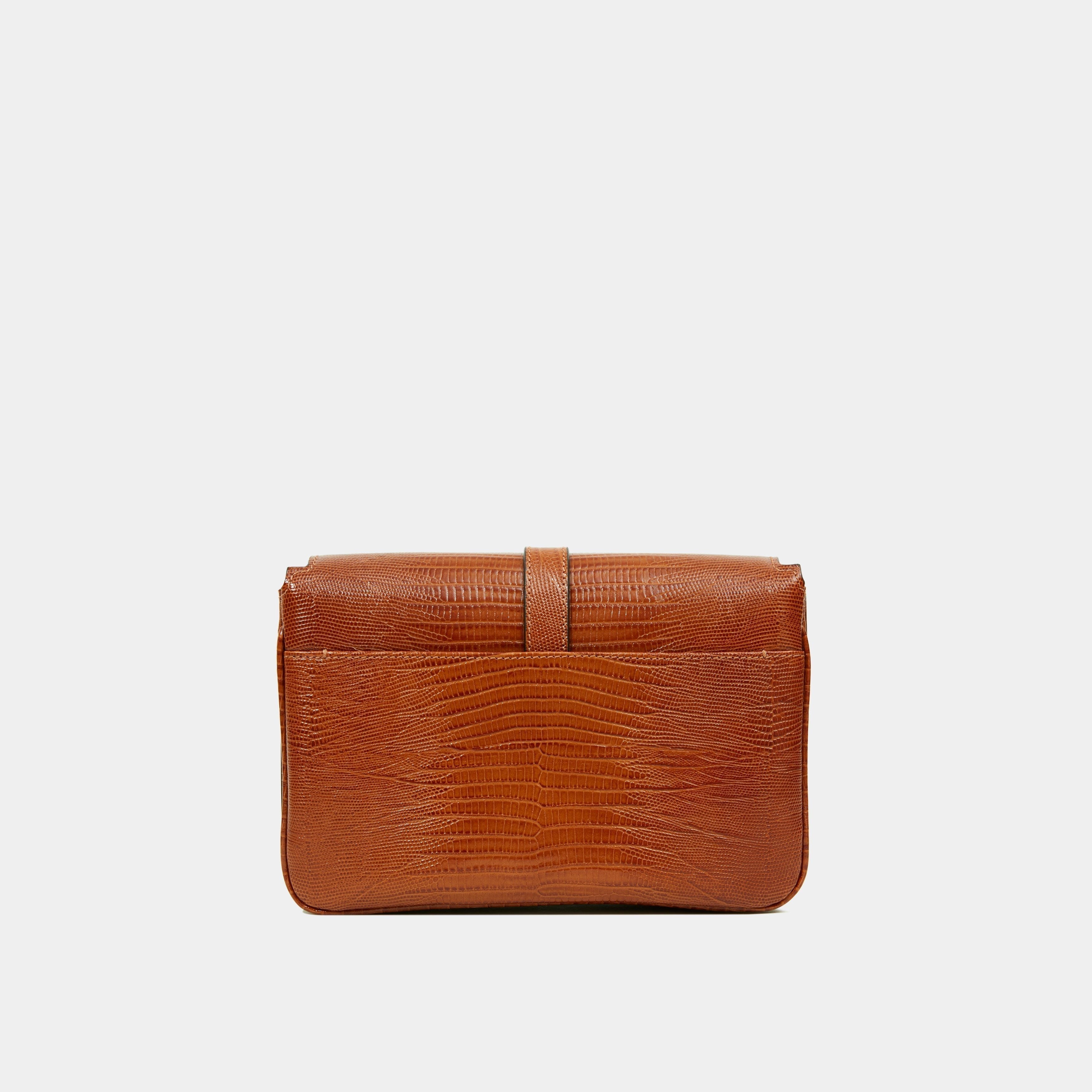 Le Dalia Printed Lizard Camel