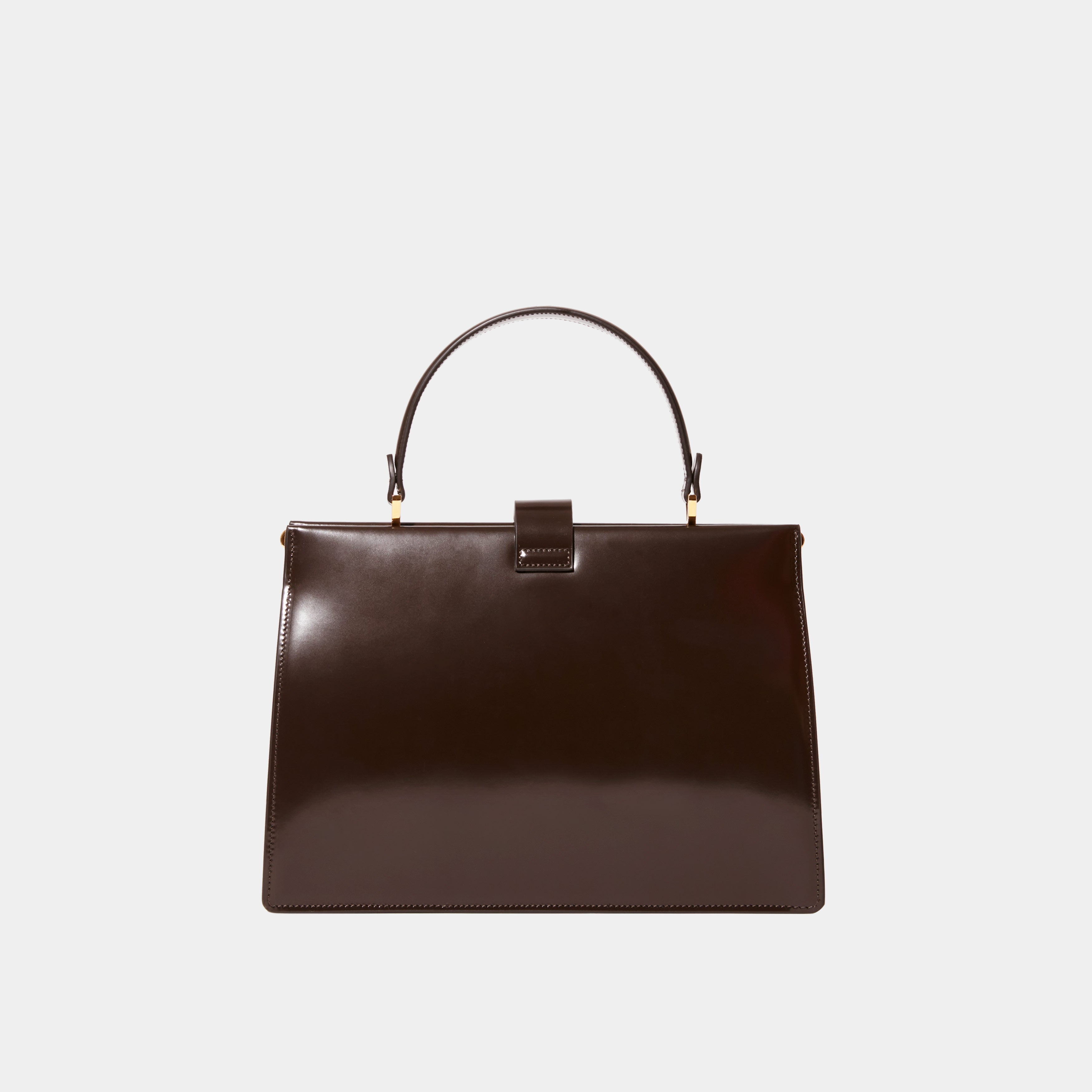 Le sac Elegant 
Brown Patent Leather