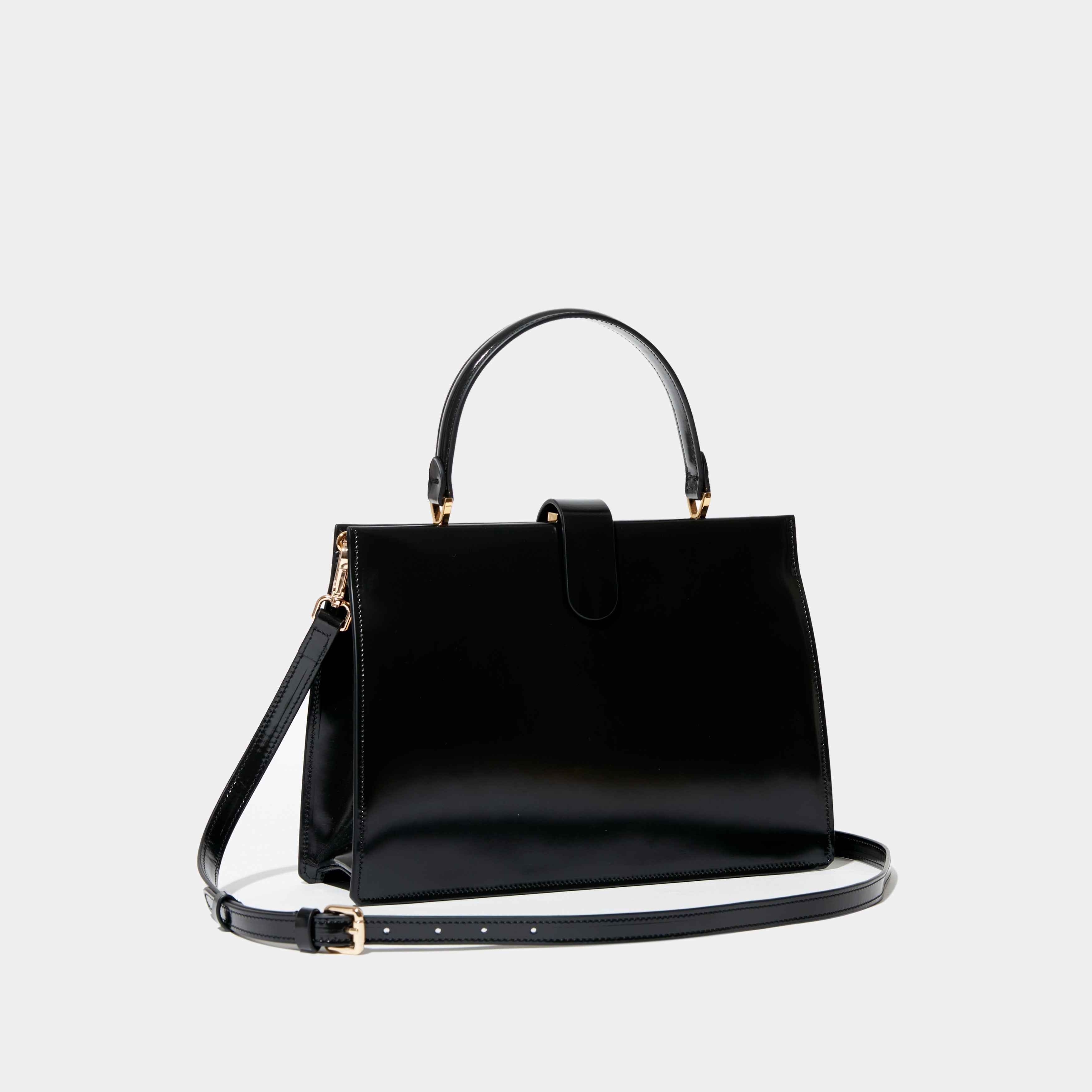 Le sac Elegant 
Black Patent Leather