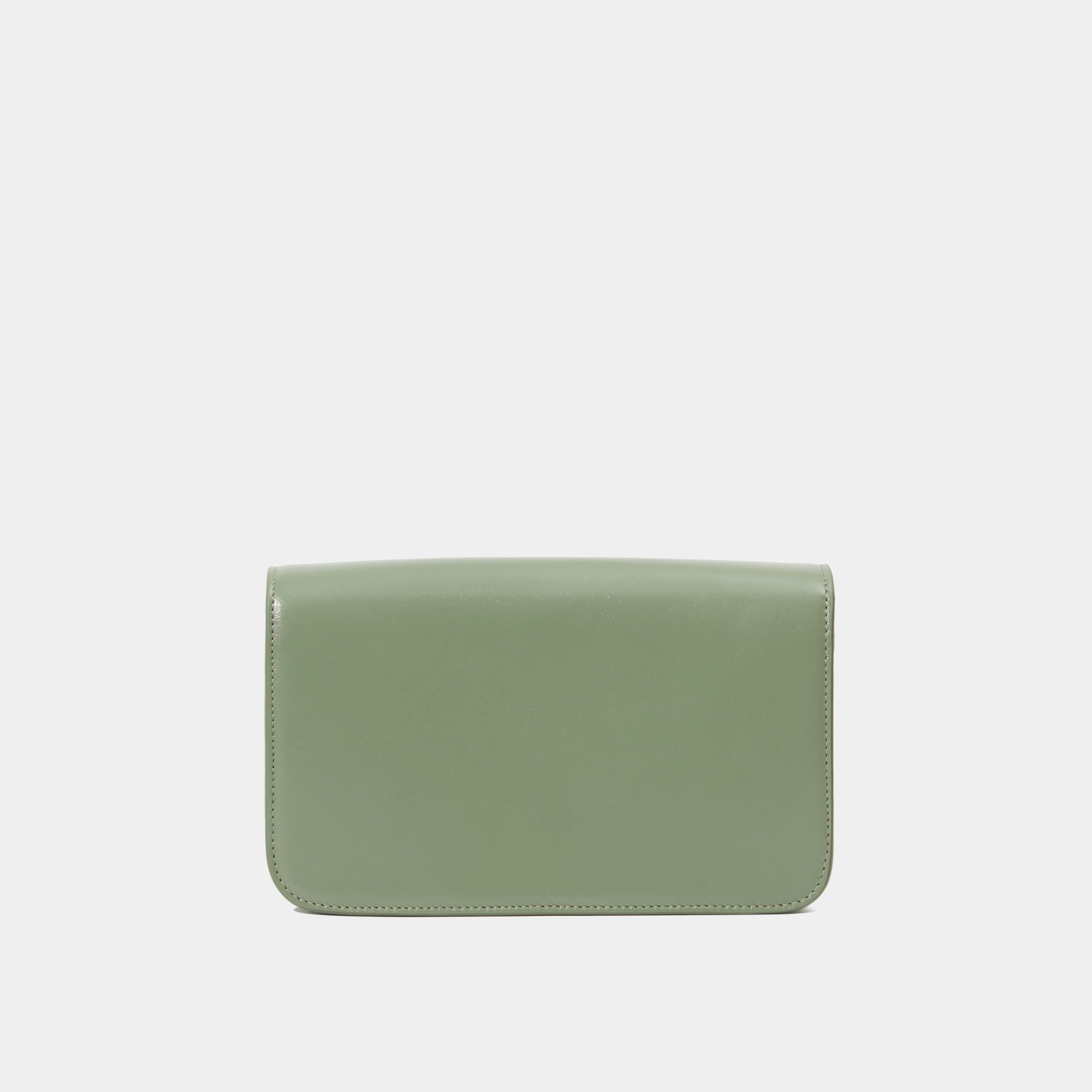 Le Sac Baguette Almond Green Liégé