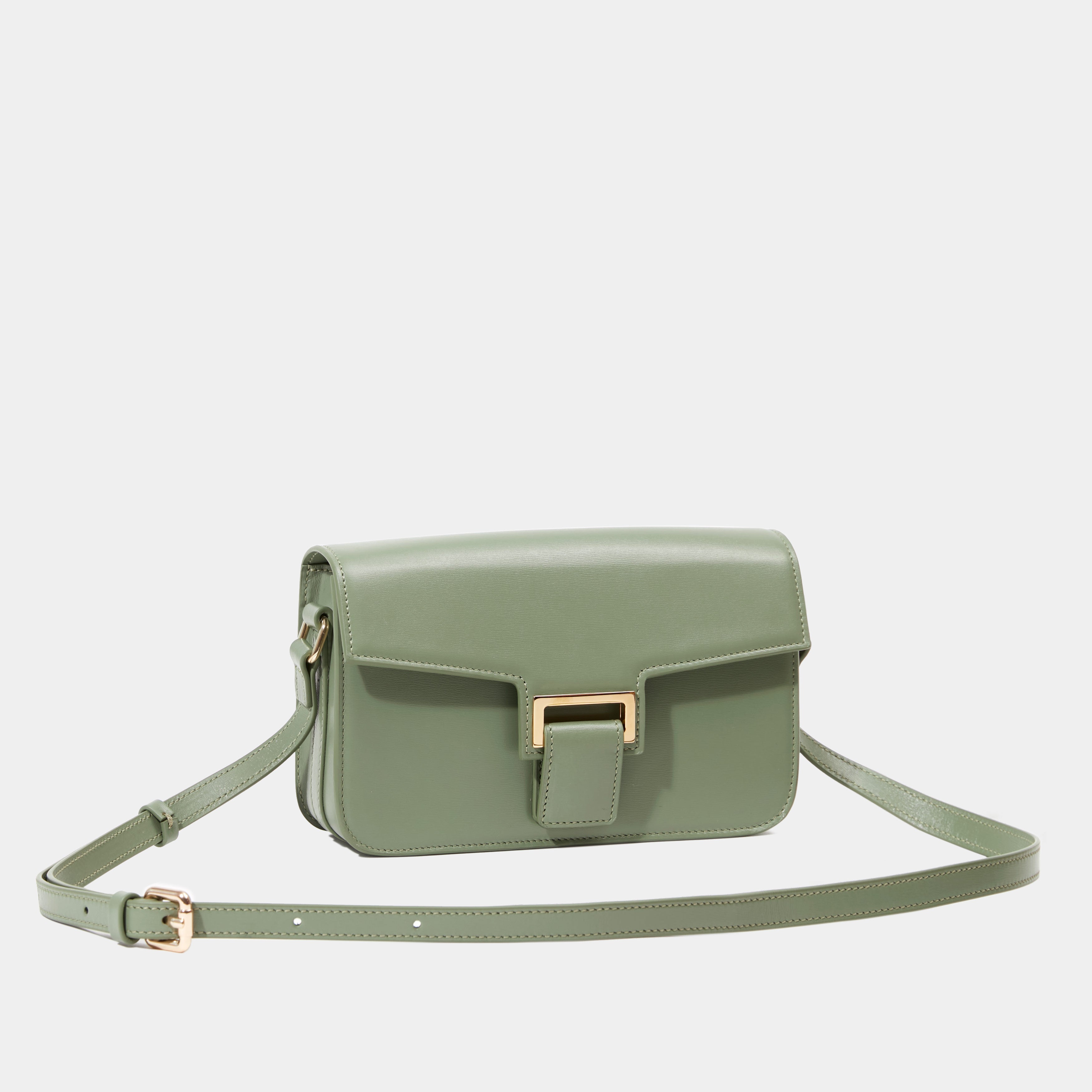 Le Sac Baguette Almond Green Liégé