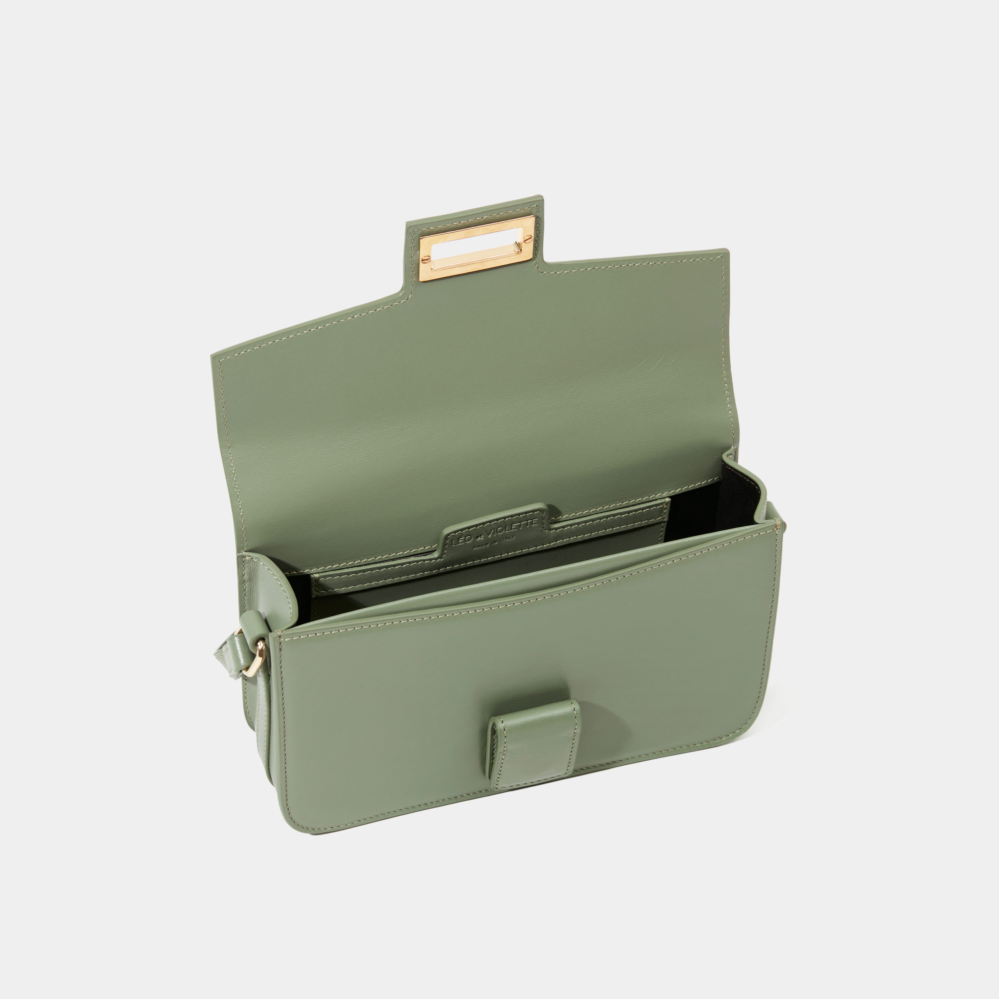 Le Sac Baguette Almond Green Liégé