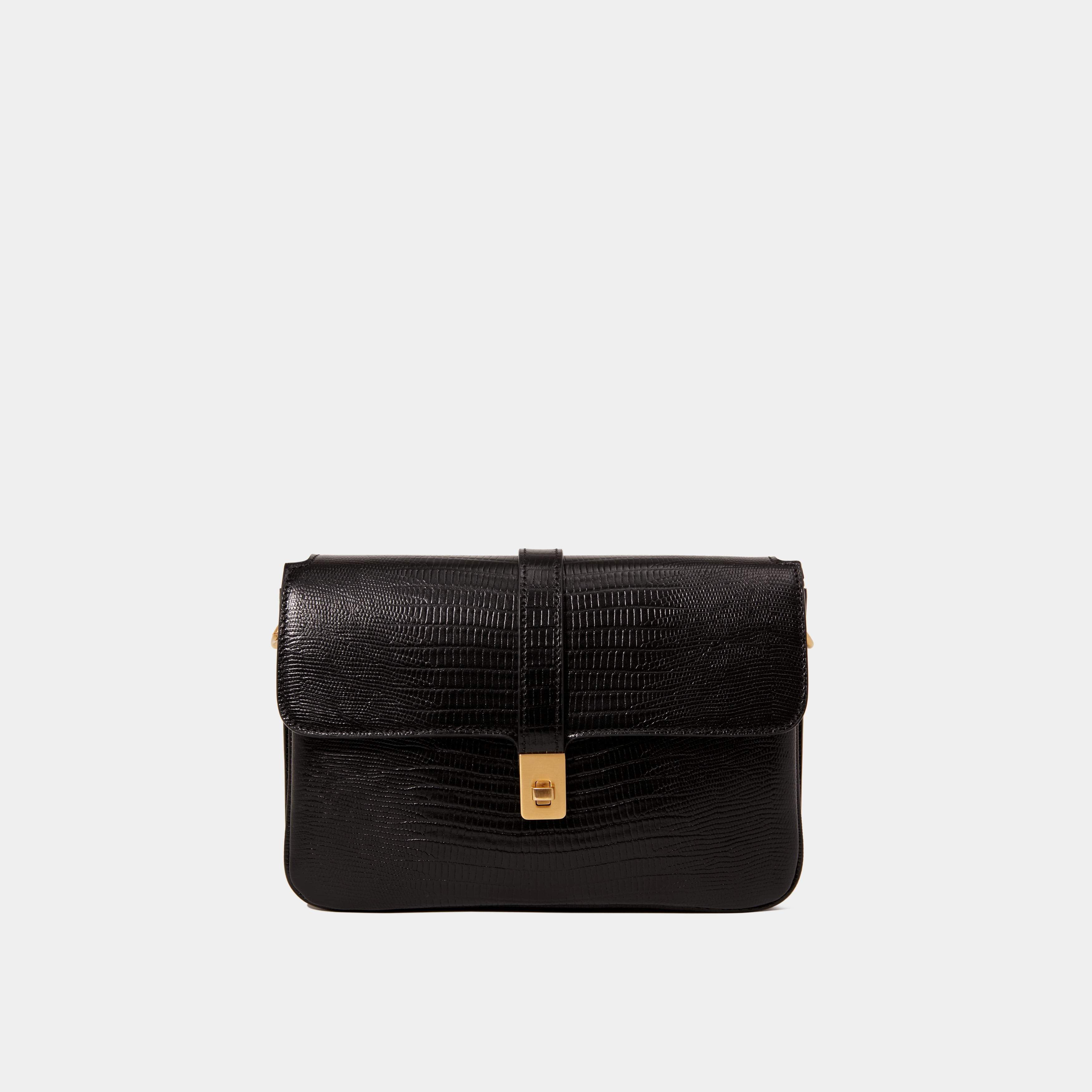 Le Dalia Printed Lizard Black