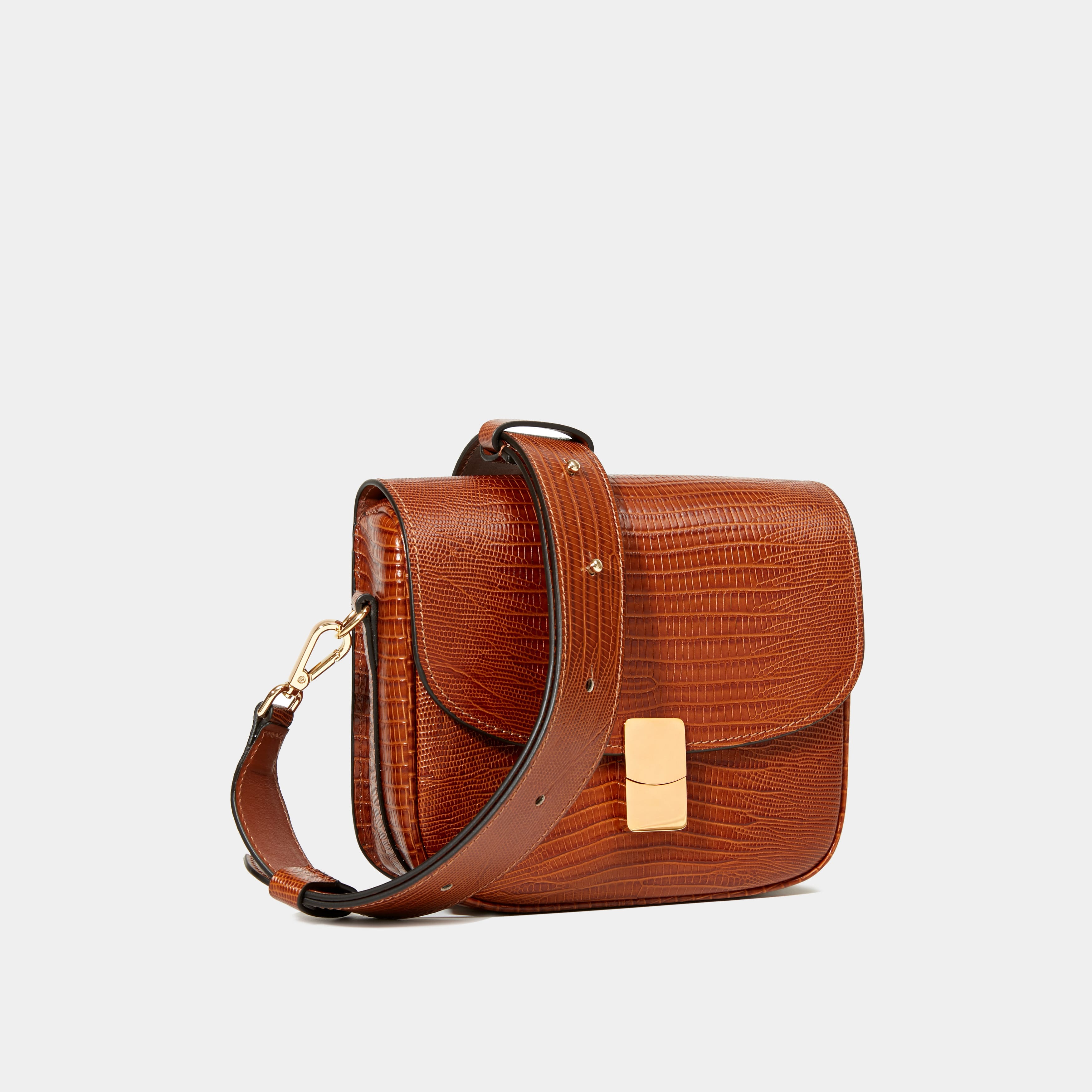 Le Nova Printed Lizard Camel