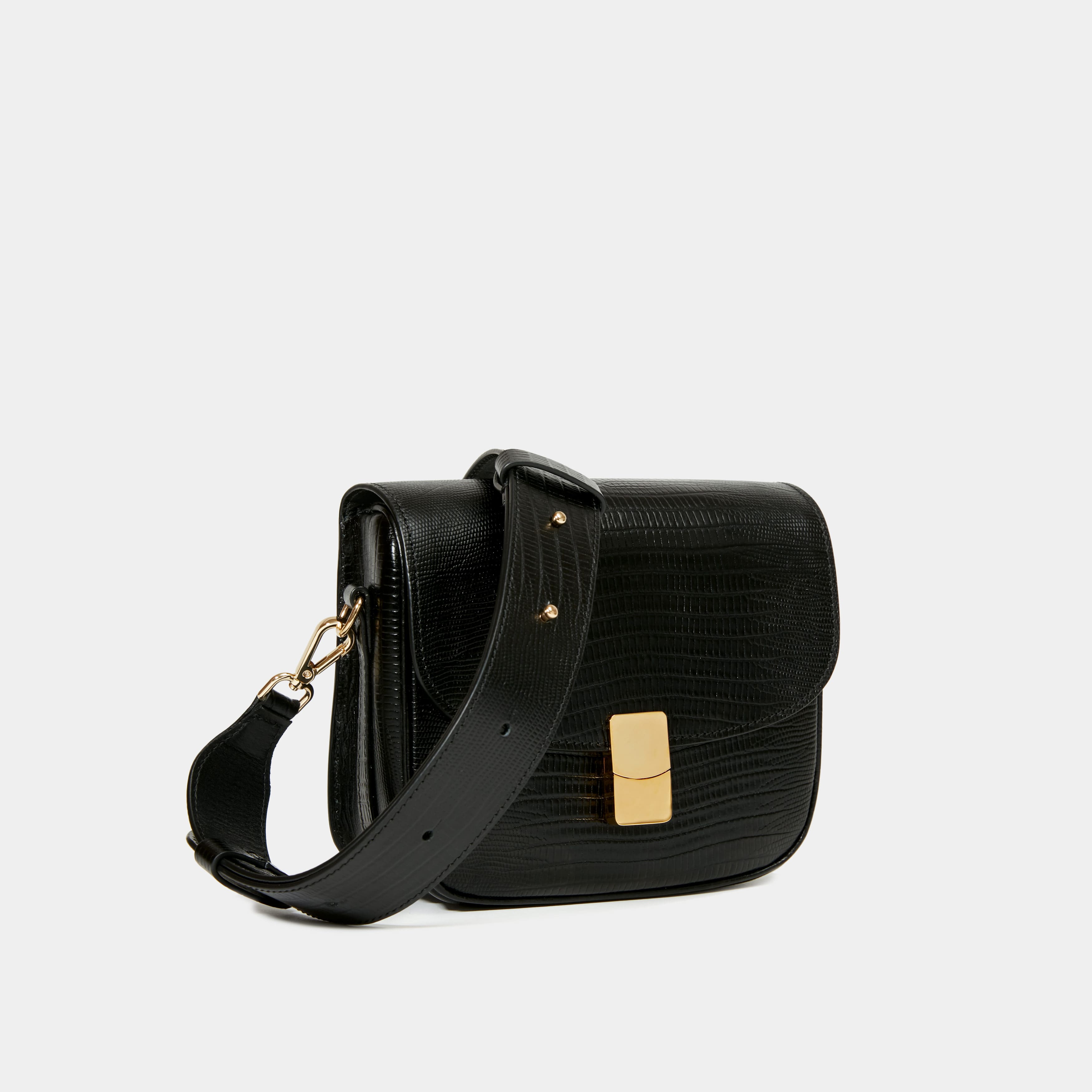 Le Nova Printed Lizard Black