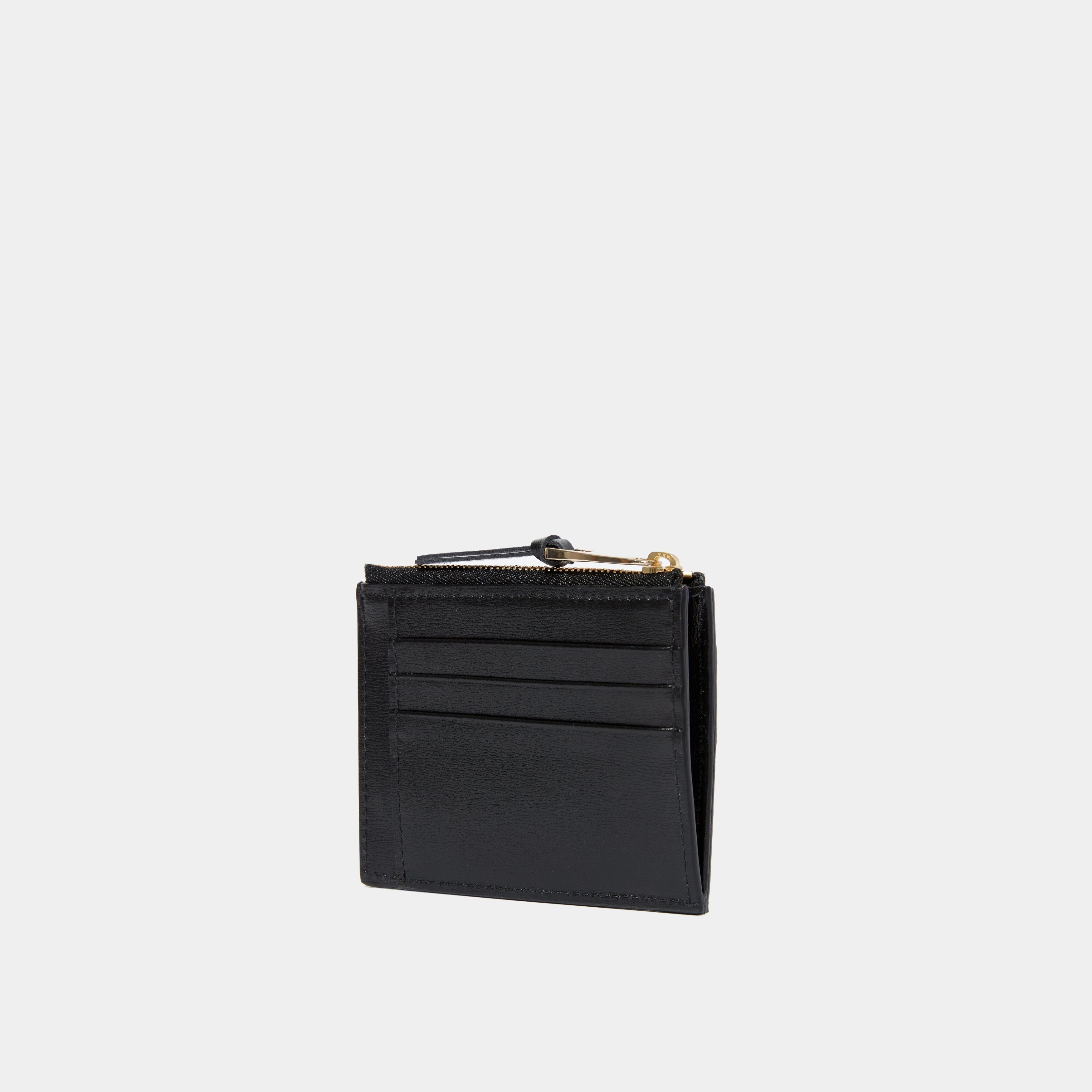 Le Porte-cartes ID Zippé Black Liégé