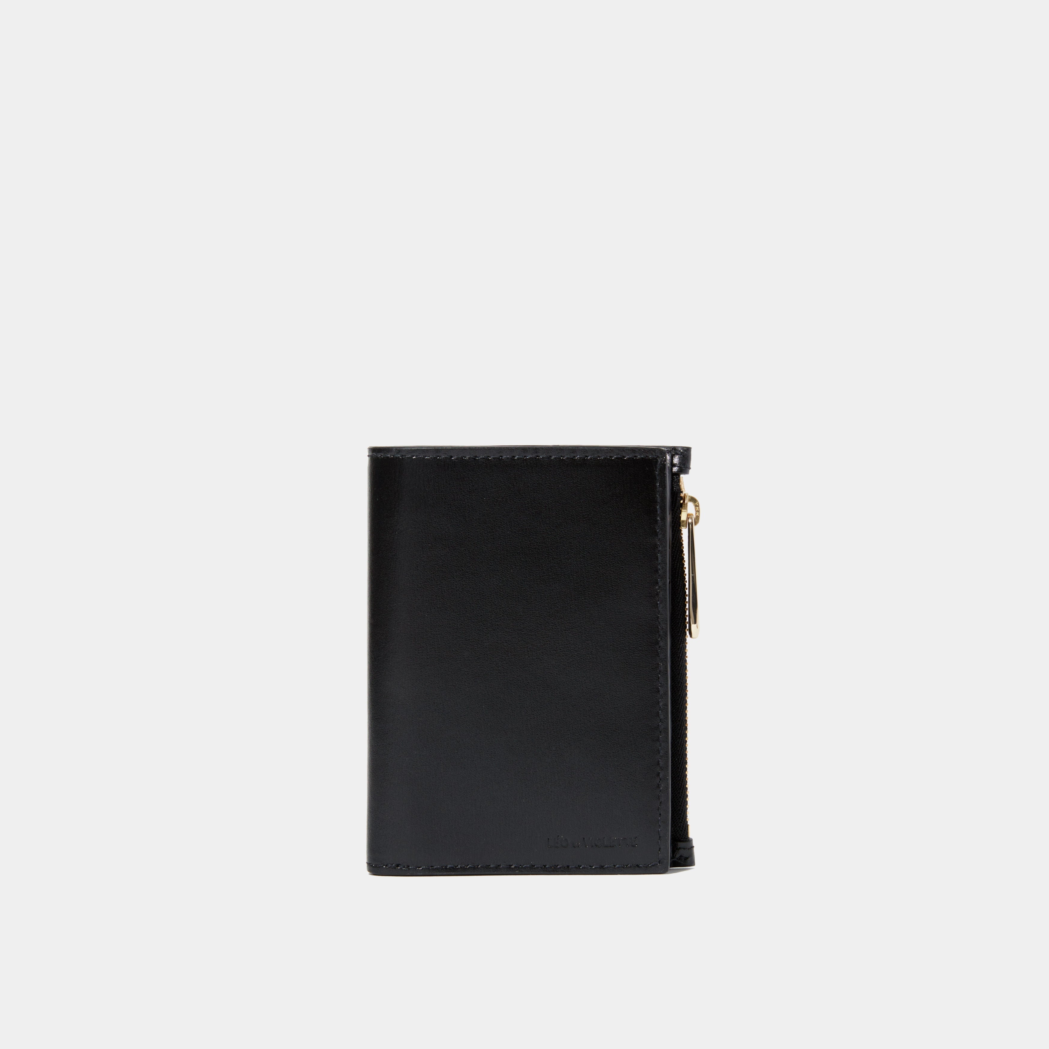 Le Portefeuille Zippé Black Liégé