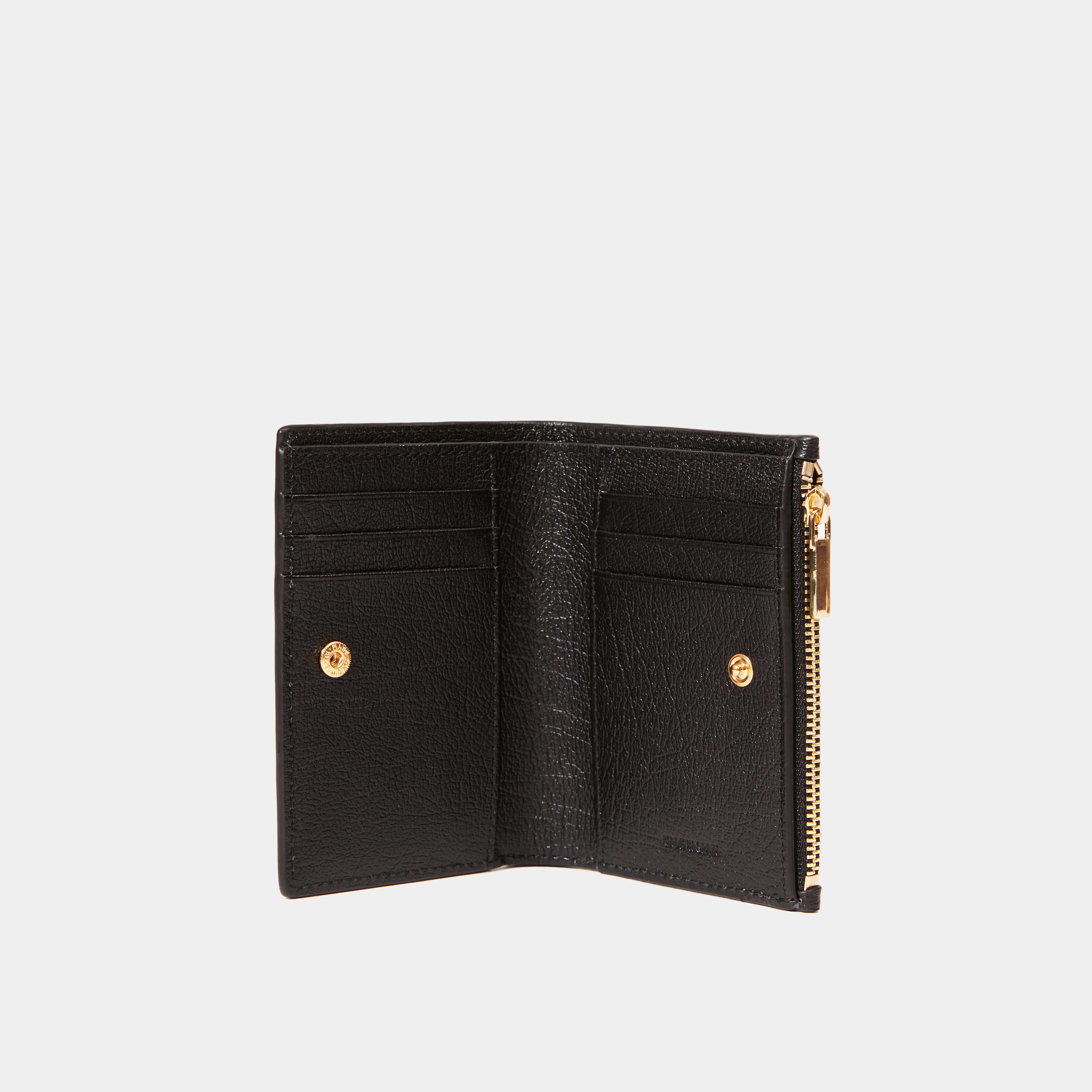 Le Portefeuille Zippé Printed Buffalo Black