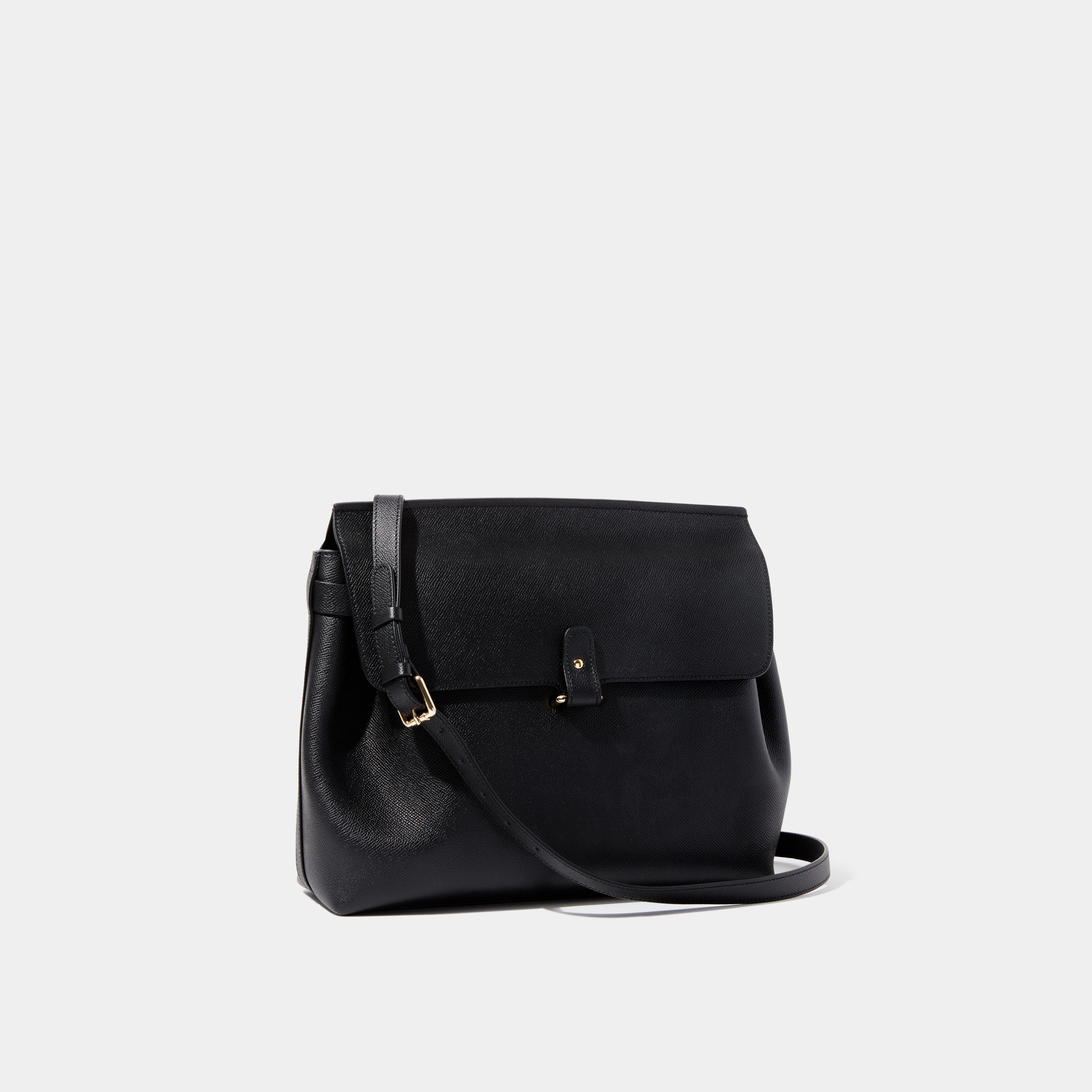 Le Primo Black Pebbled Leather