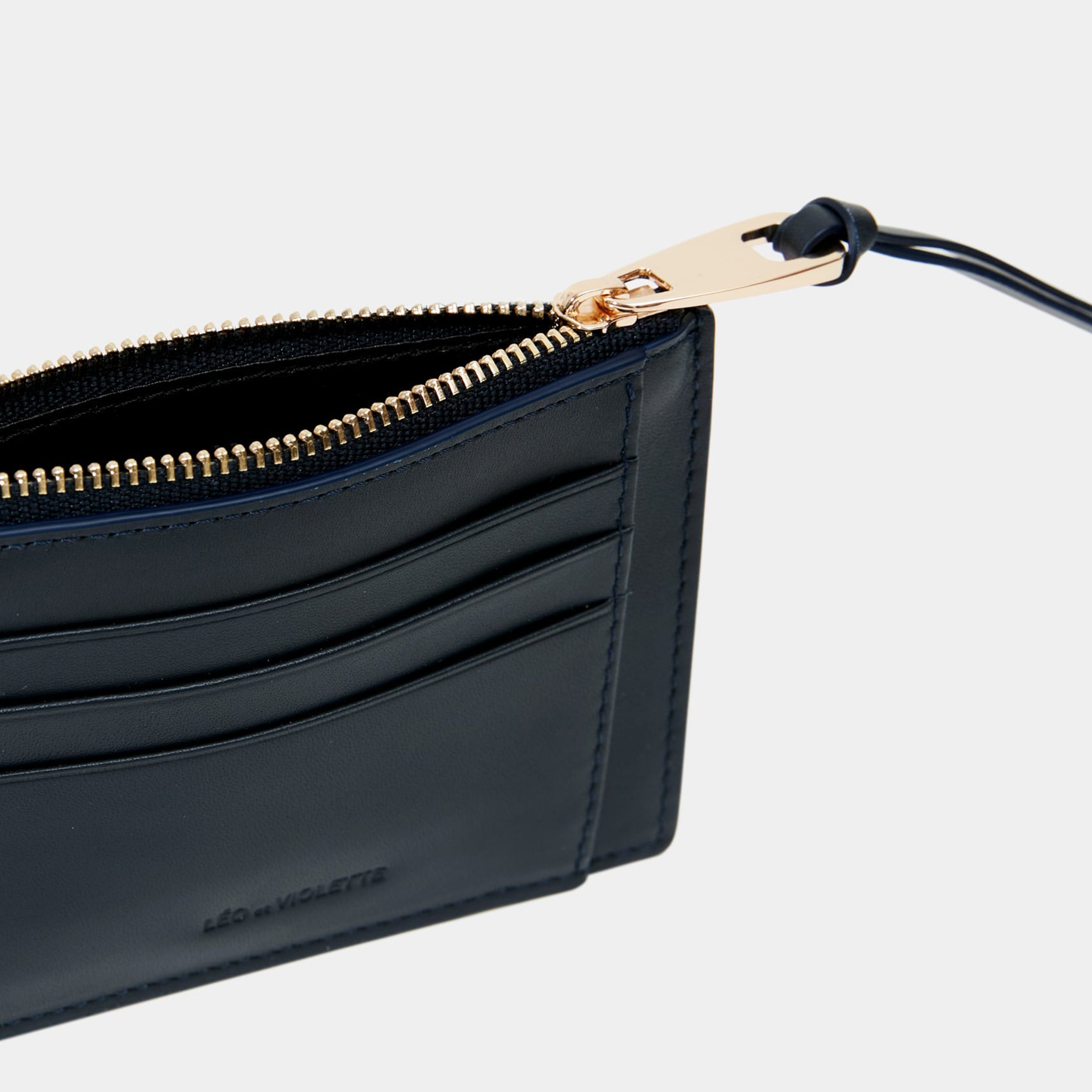 Le Porte-cartes ID Zippé Navy