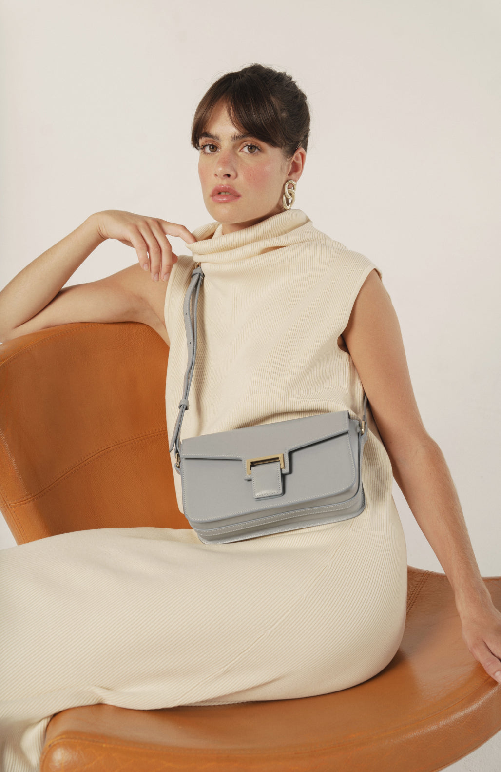 Le Sac Baguette Blue Denim Liégé