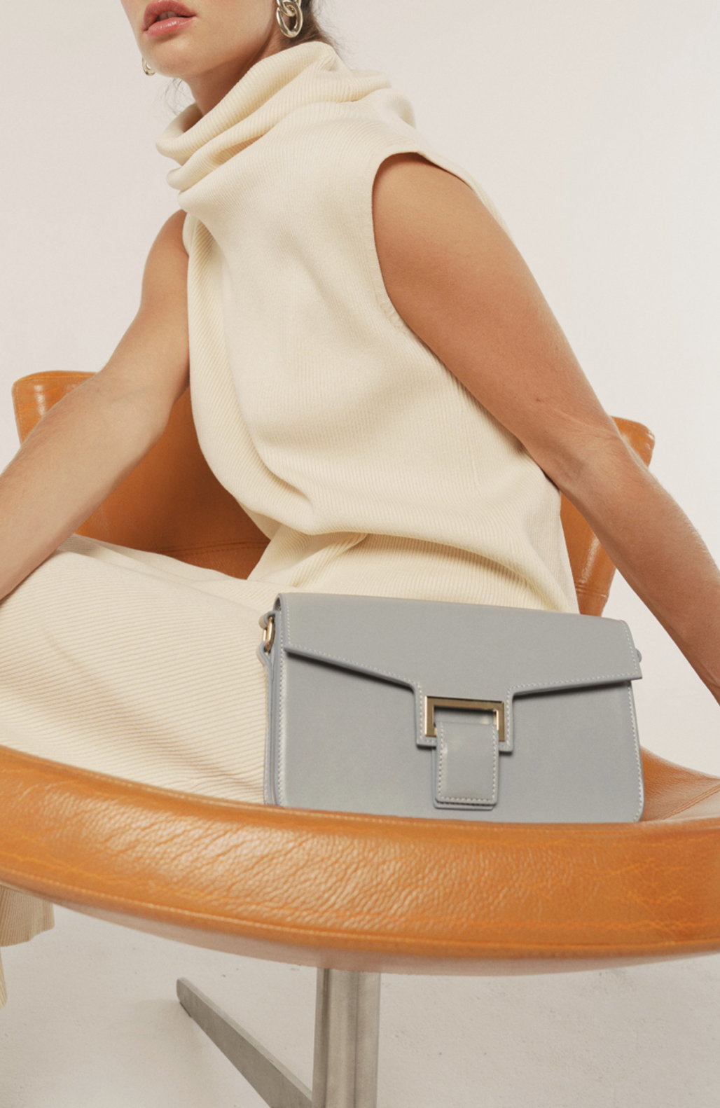 Le Sac Baguette Blue Denim Liégé