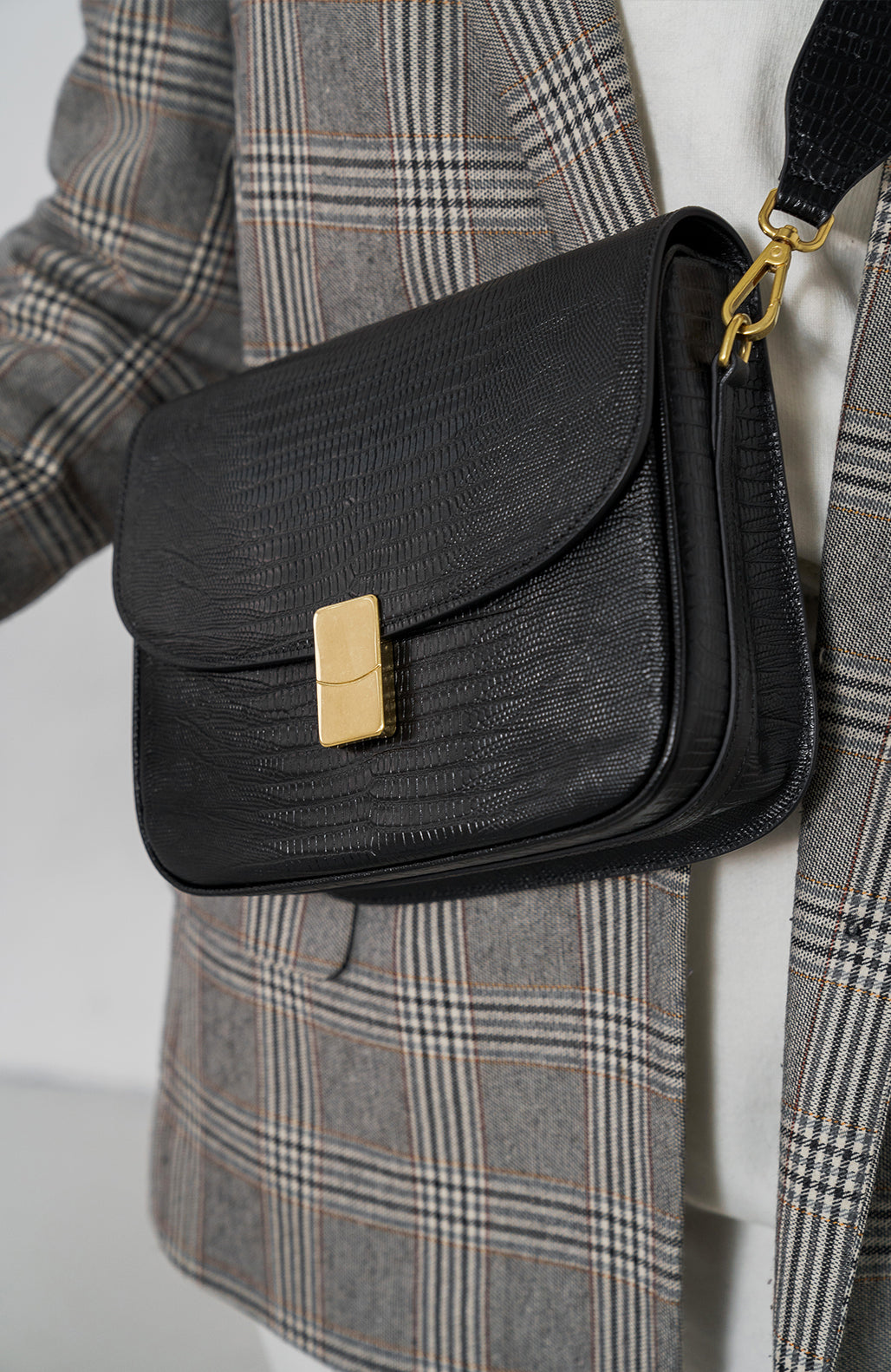 Le Grand Nova Printed Lizard Black