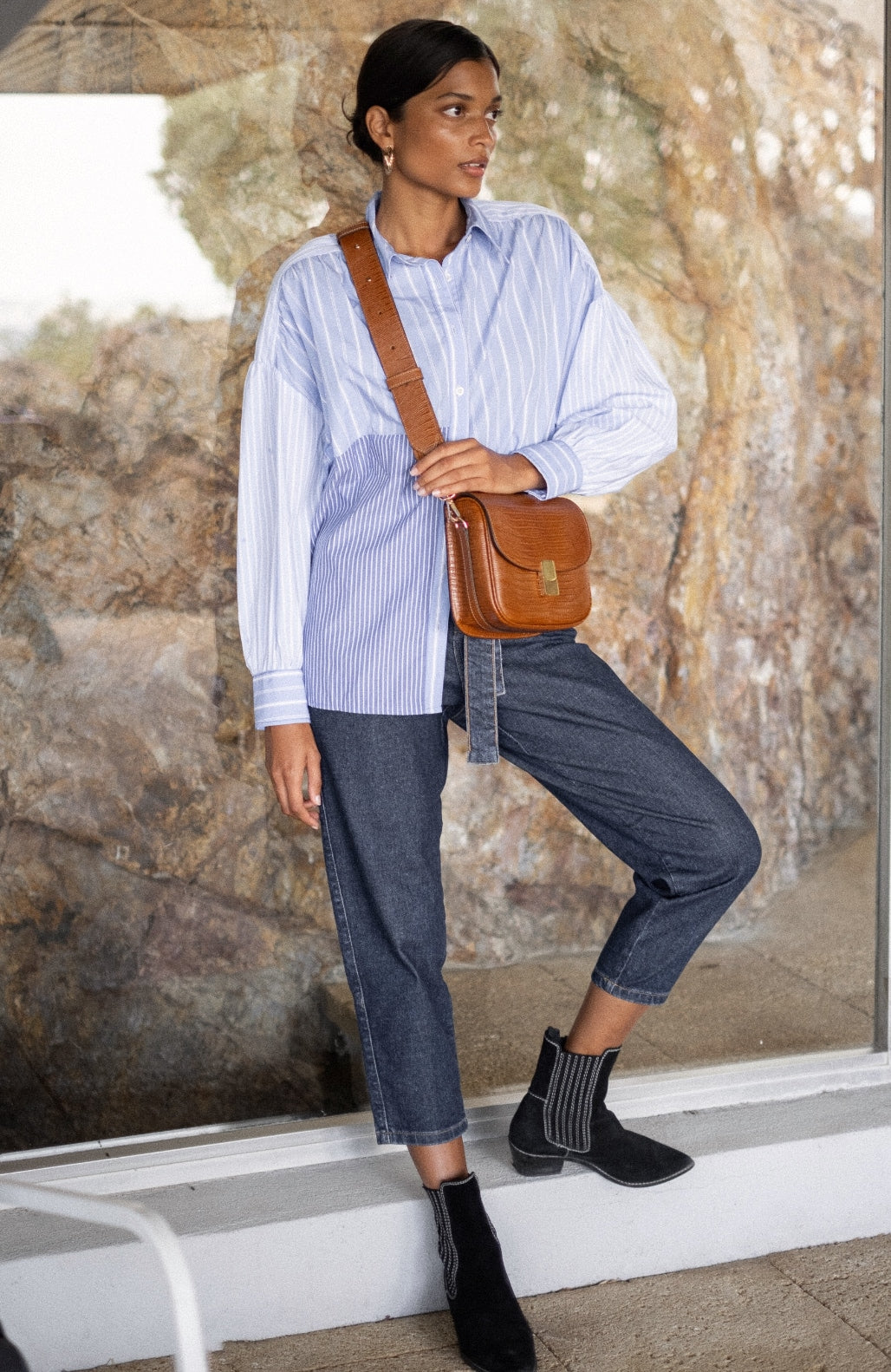 Le Nova Printed Lizard Camel